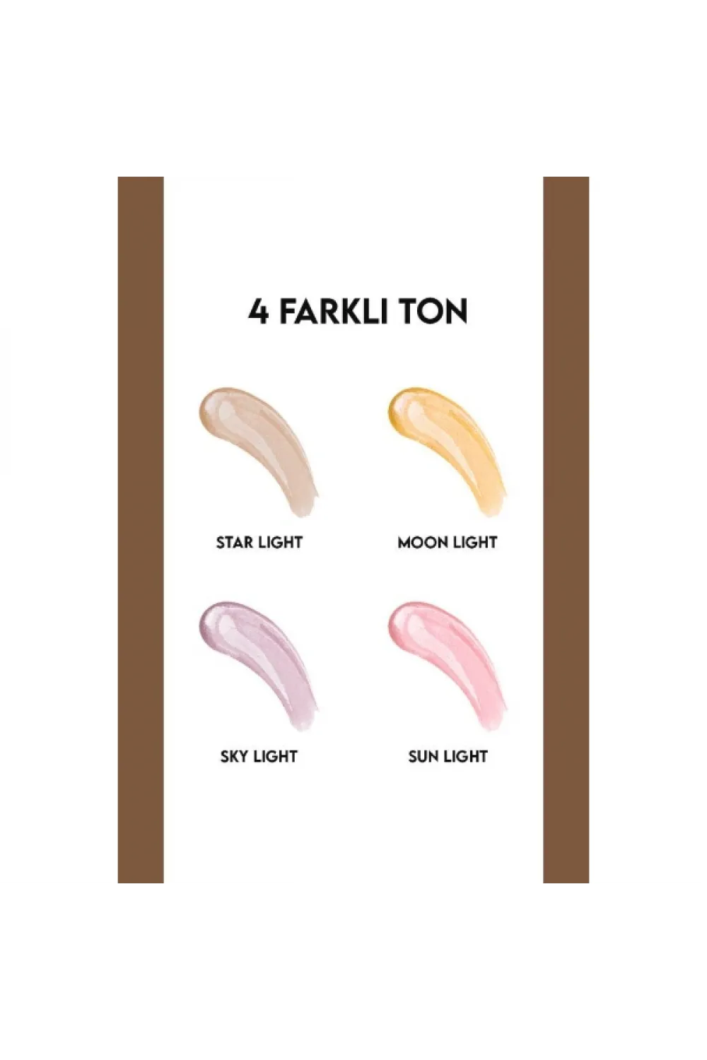 4lü Likit Highlighter Aydınlatıcı Seti