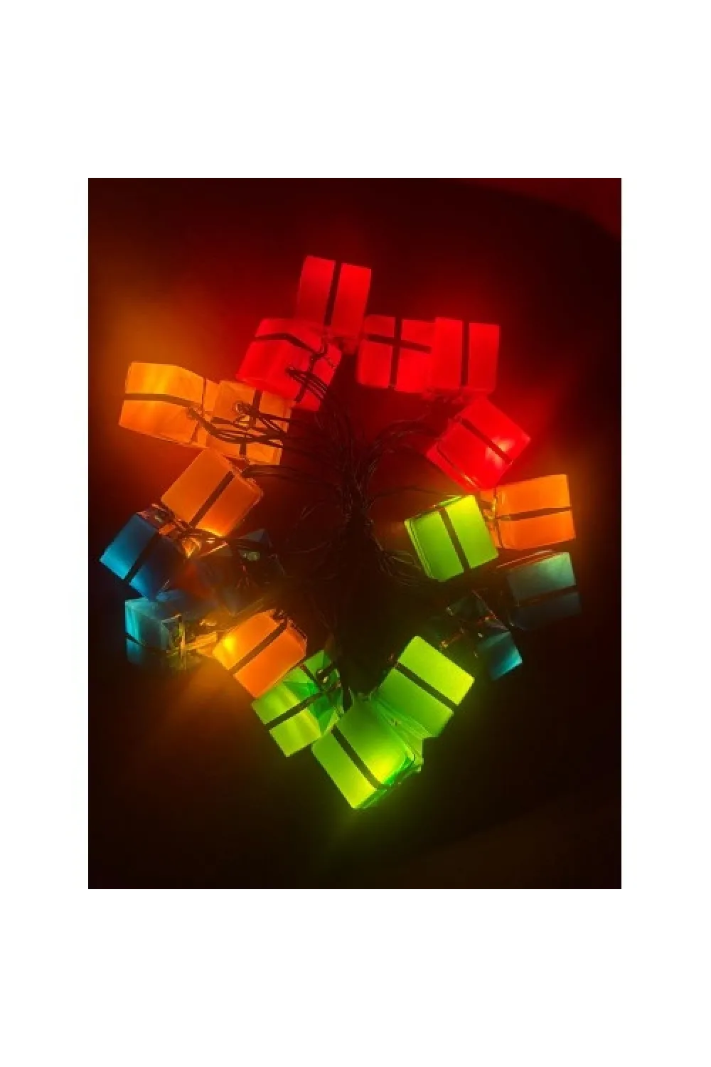 4 Metre 20 Led Pilli 2 Kademeli Hediye Kutusu Led Işık