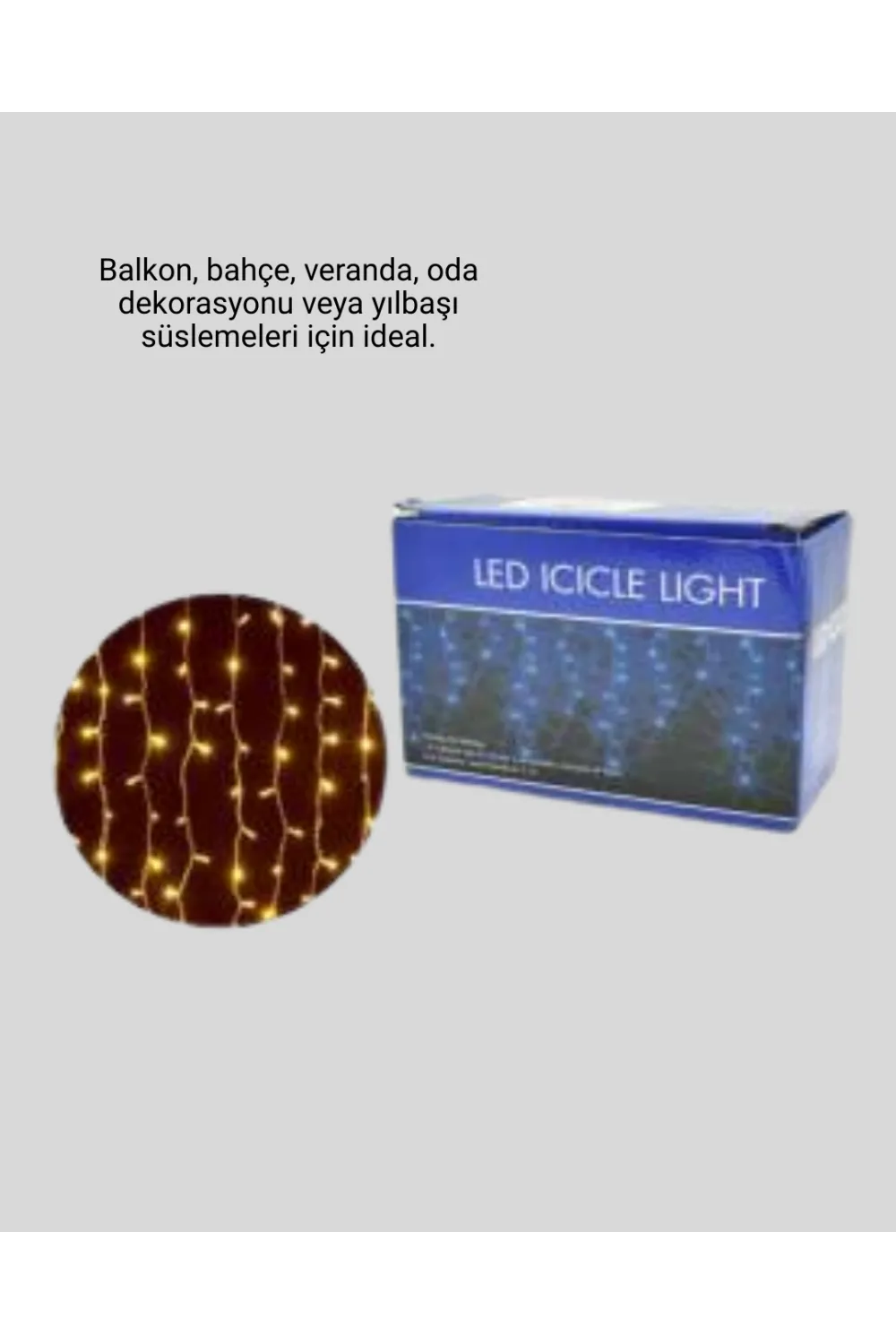 4 Metre Yılbaşı Şelale Led Perde Işık Ev Bahçe Dekor