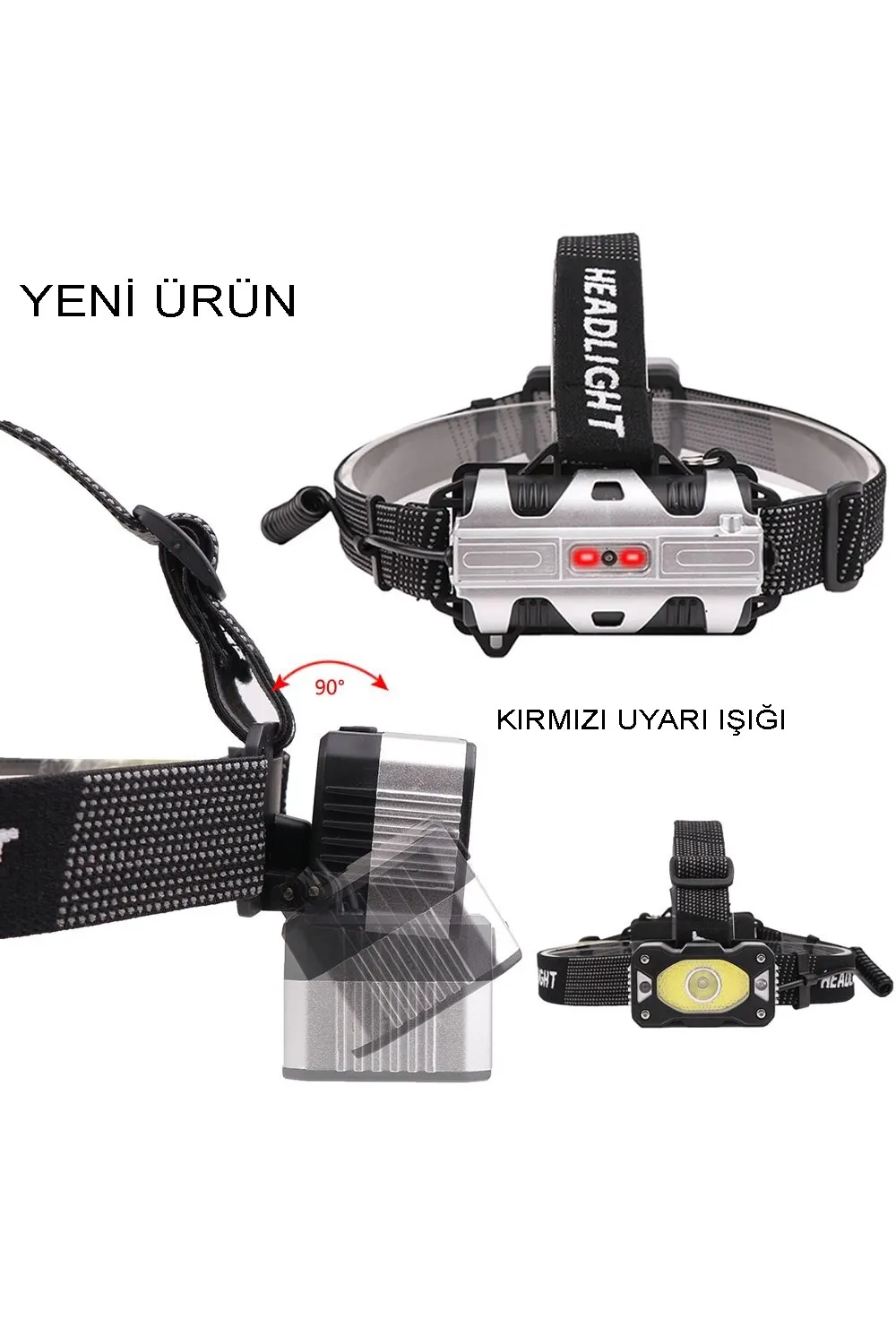 4 Modlu Sensörlü Şarjlı Güçlü Kafa Lambası Wt-248