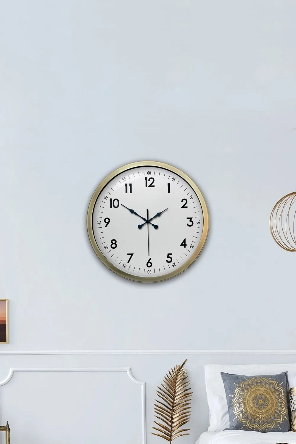 40 cm Eskitme Metal Standart Duvar Saati