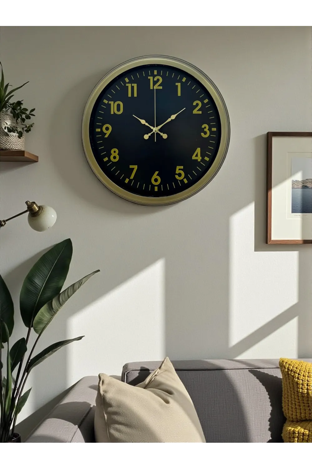 40 Cm Metal Eskitme Klasik Duvar Saati