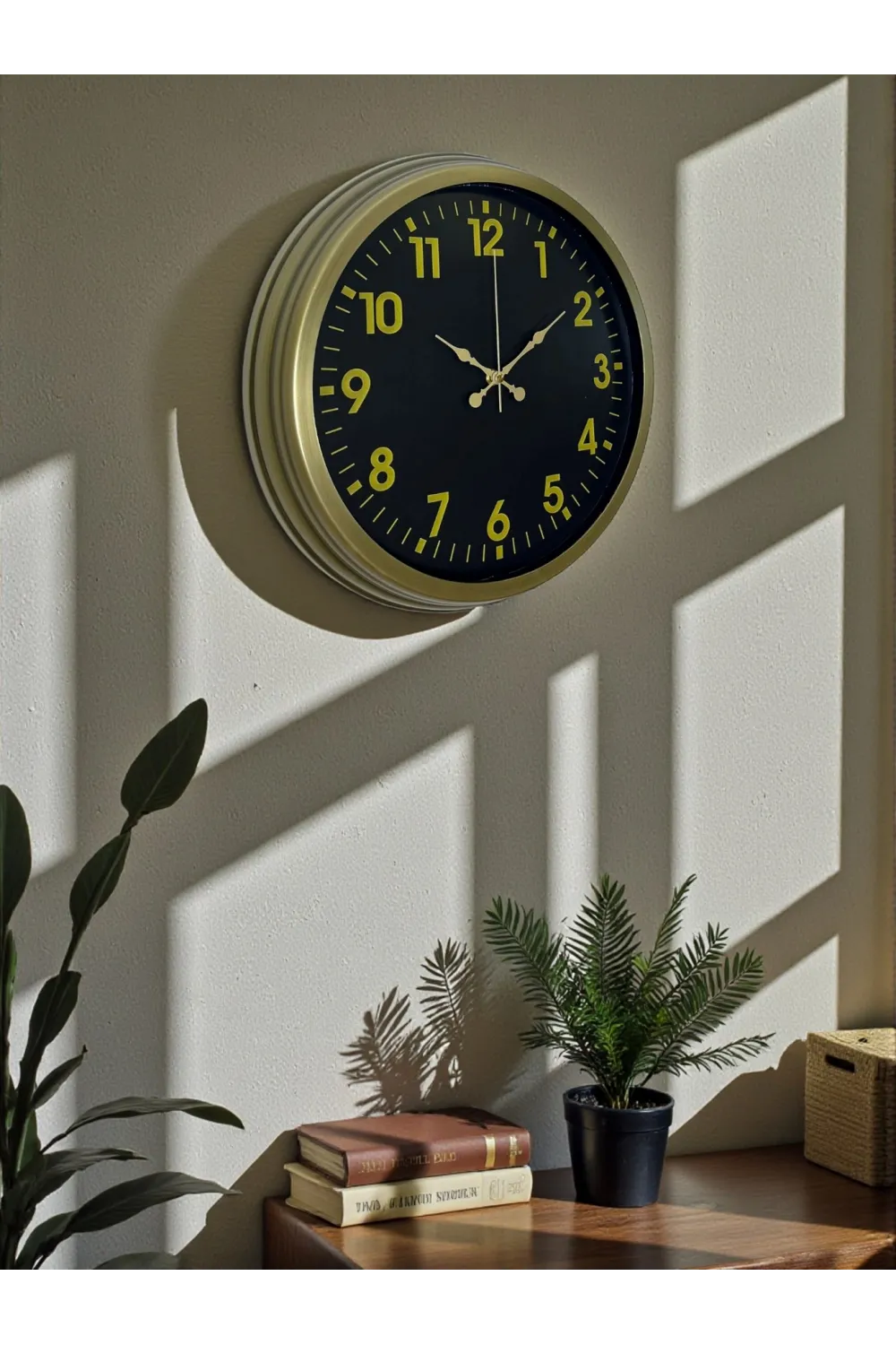 40 Cm Metal Eskitme Klasik Duvar Saati