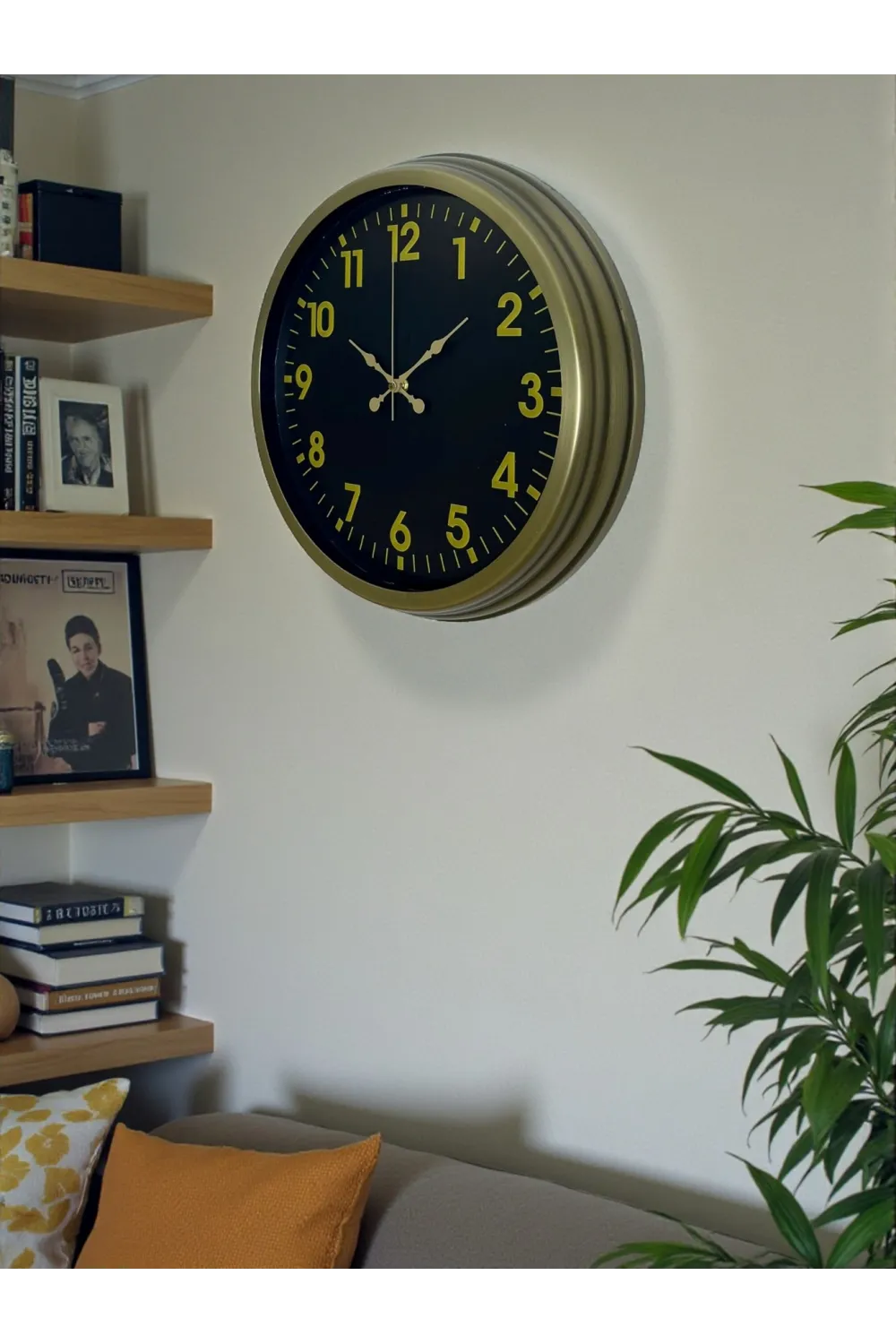 40 Cm Metal Eskitme Klasik Duvar Saati