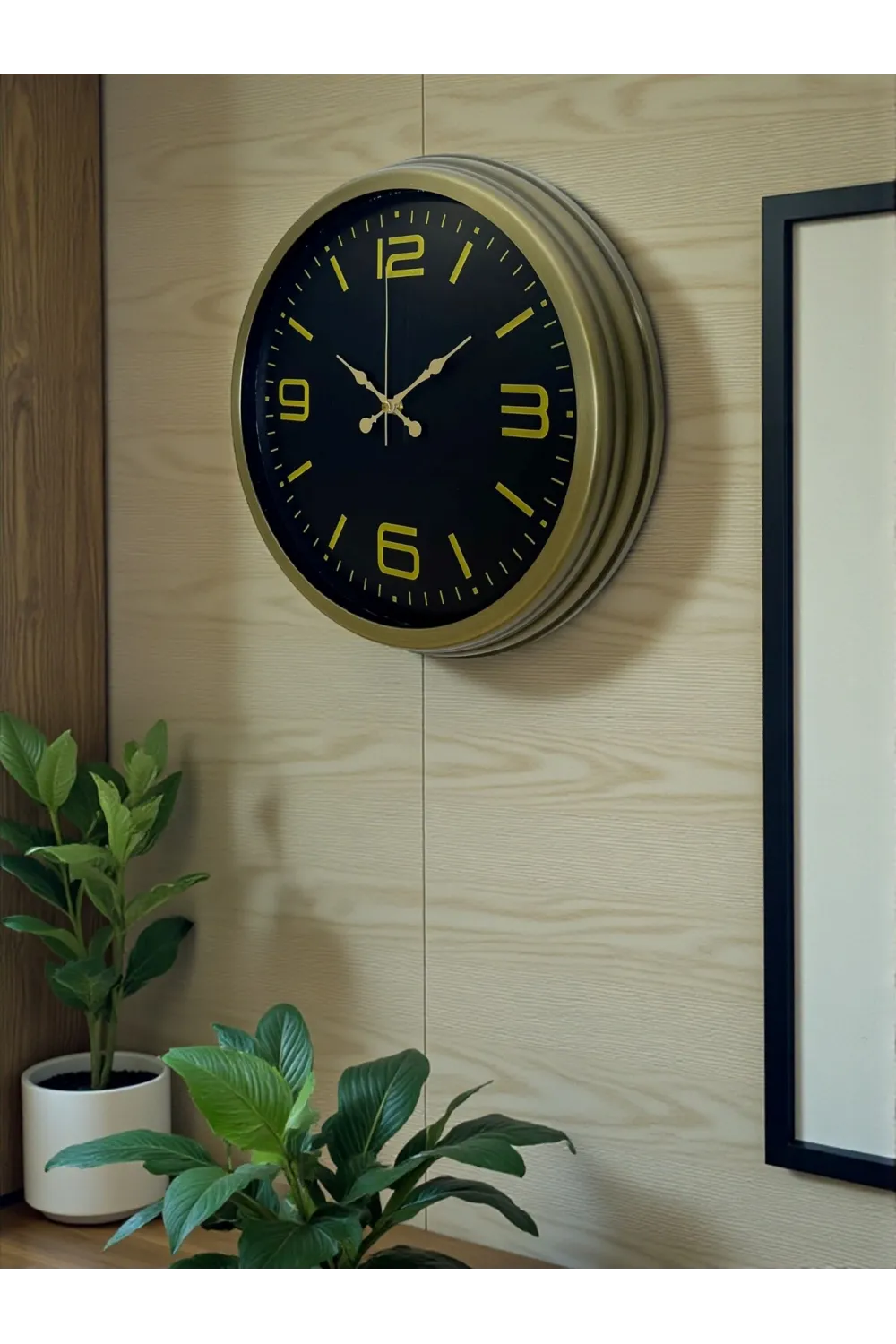 40 Cm Metal Eskitme Vintage Duvar Saati