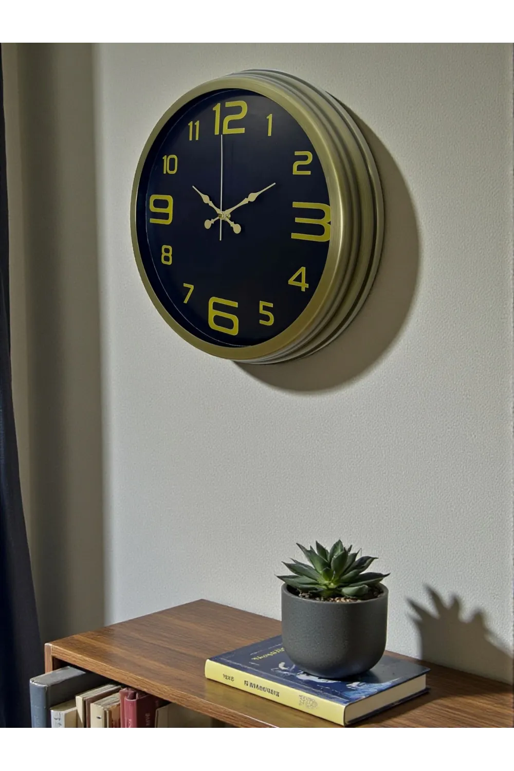 40 Cm Metal Eskitme Vintage Duvar Saati