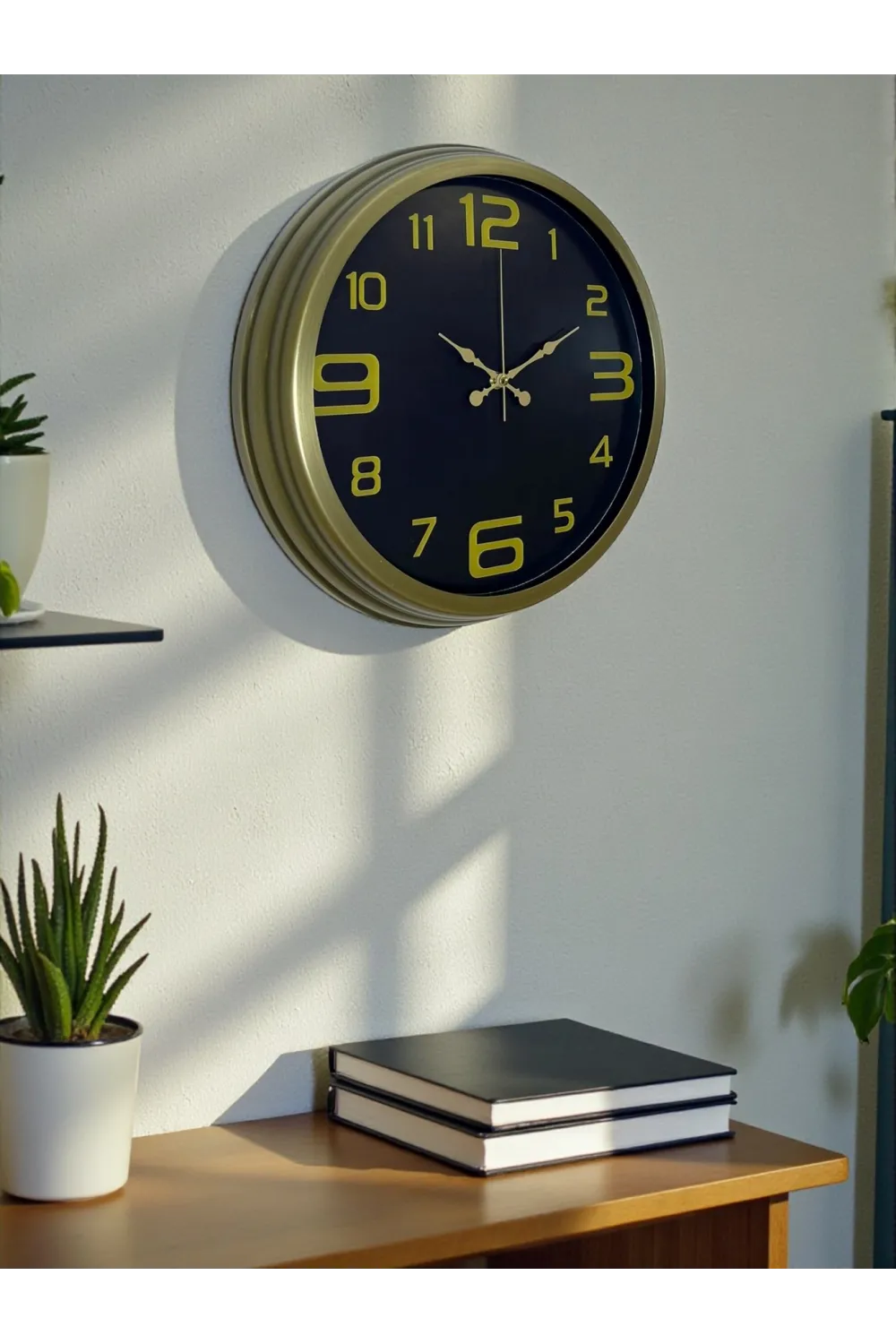 40 Cm Metal Eskitme Vintage Duvar Saati