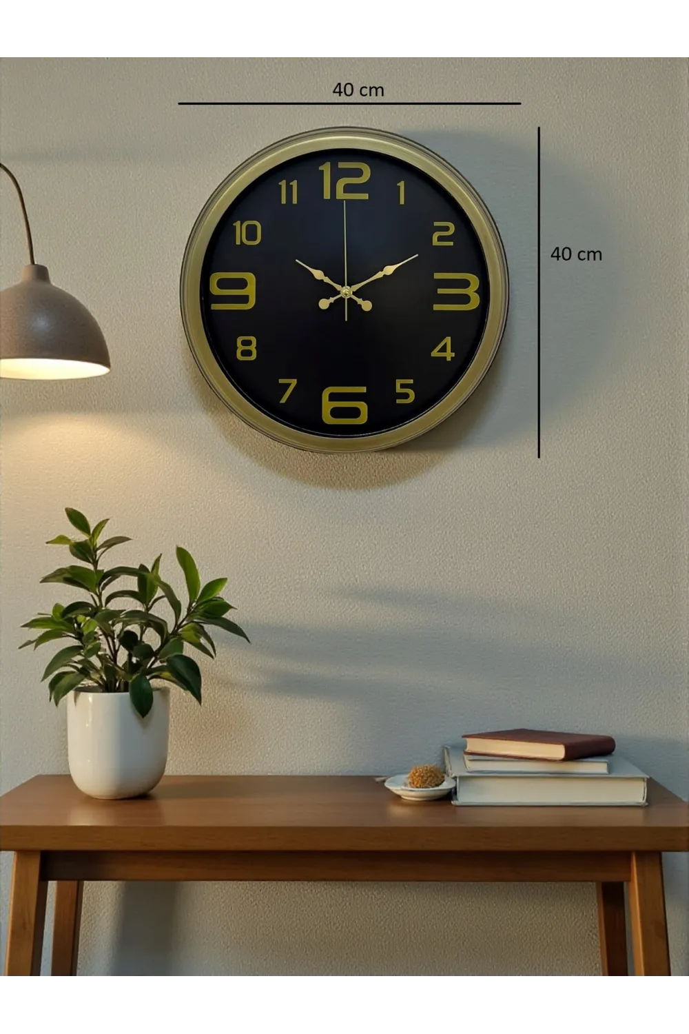 40 Cm Metal Eskitme Vintage Duvar Saati