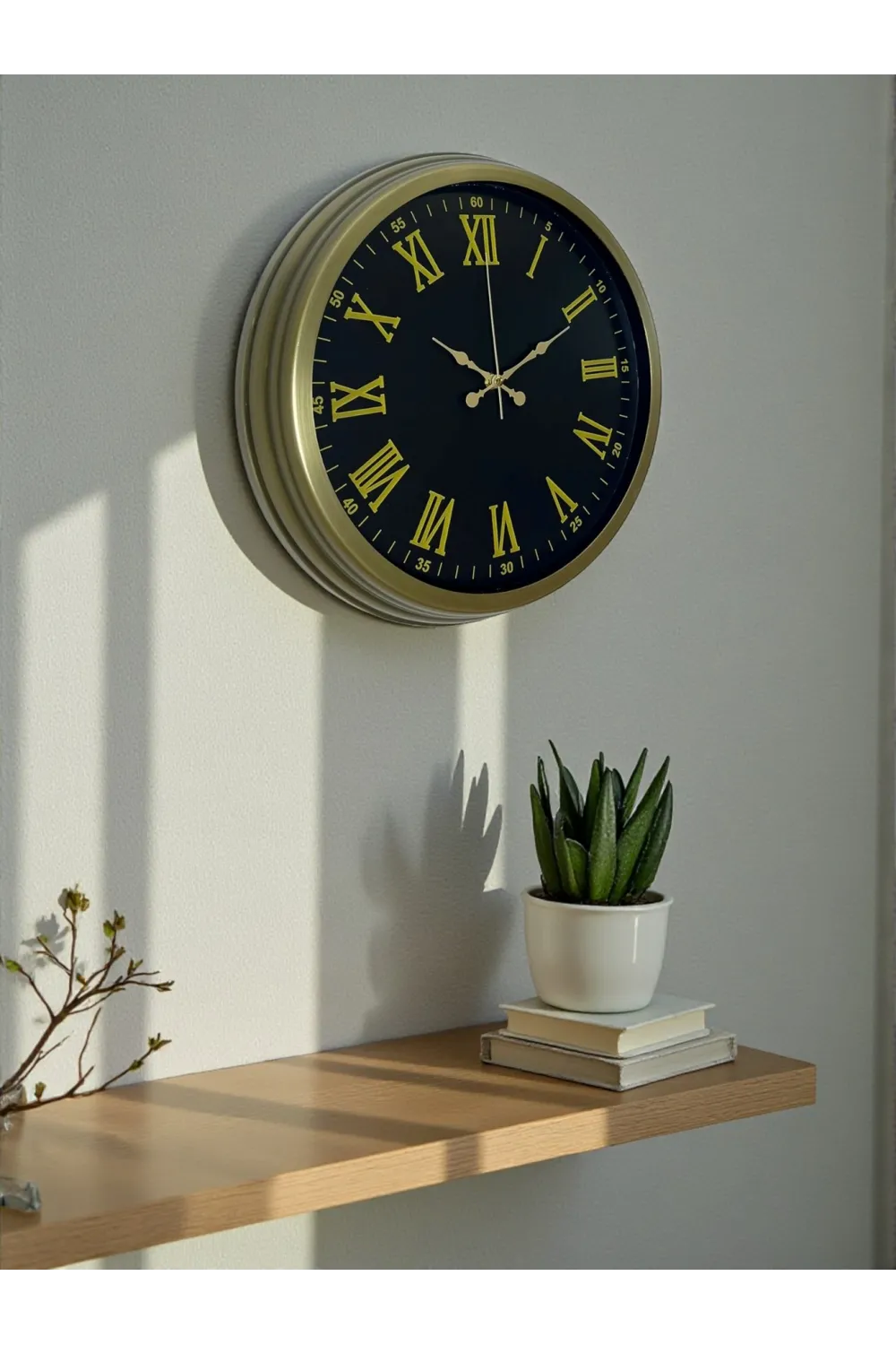 40 Cm Metal Vintage Roma Rakamlı Duvar Saati