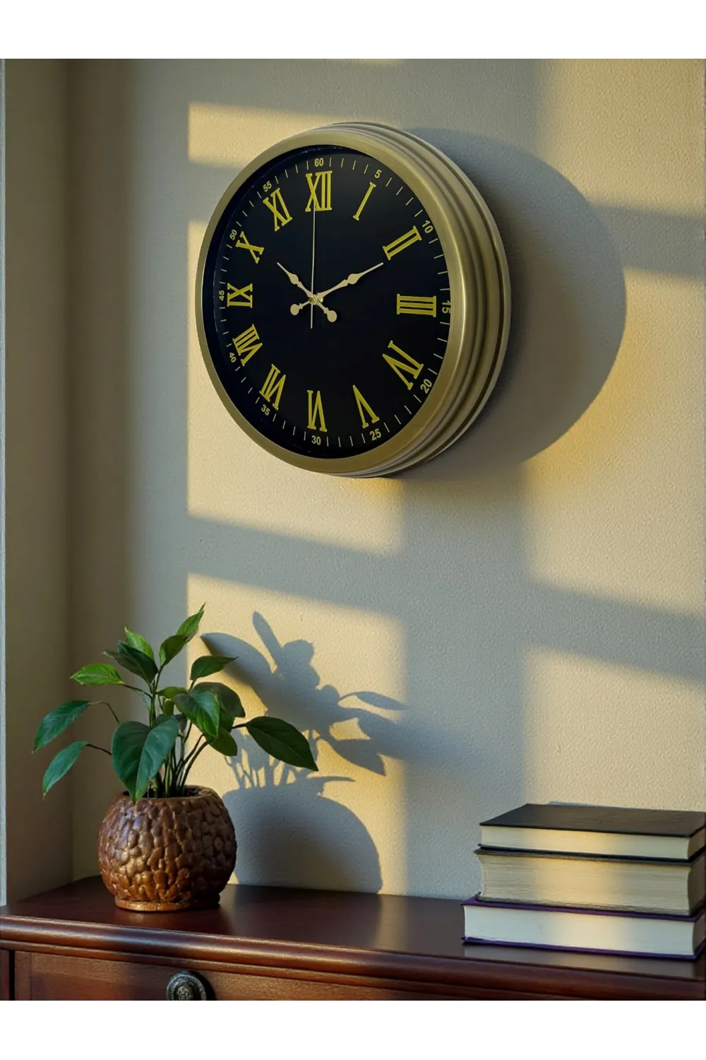 40 Cm Metal Vintage Roma Rakamlı Duvar Saati