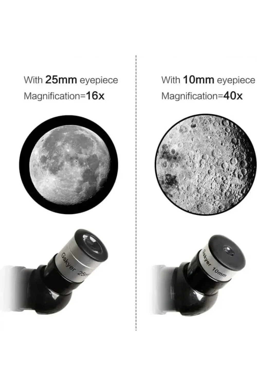 400x70mm Açıklıklı Refrakter Teleskoplar (15x150x), Telefon Adaptörlü Reflex