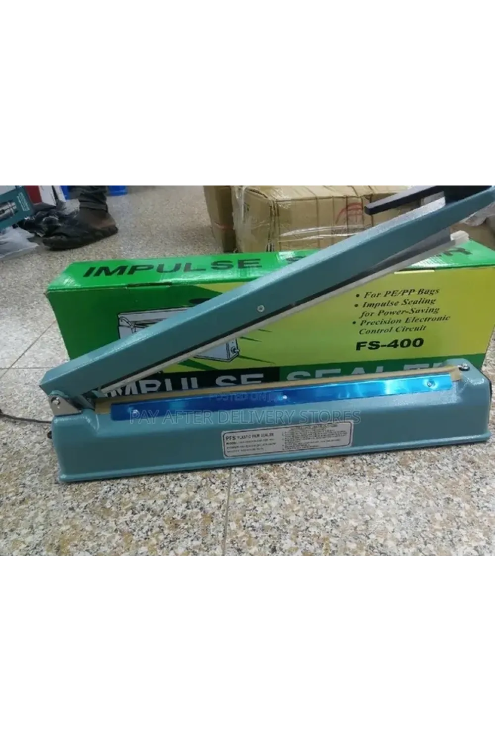 40cm  Metal Gövde Poşet Ağzı Yapıştırma Kapatma Makinası Fs-400