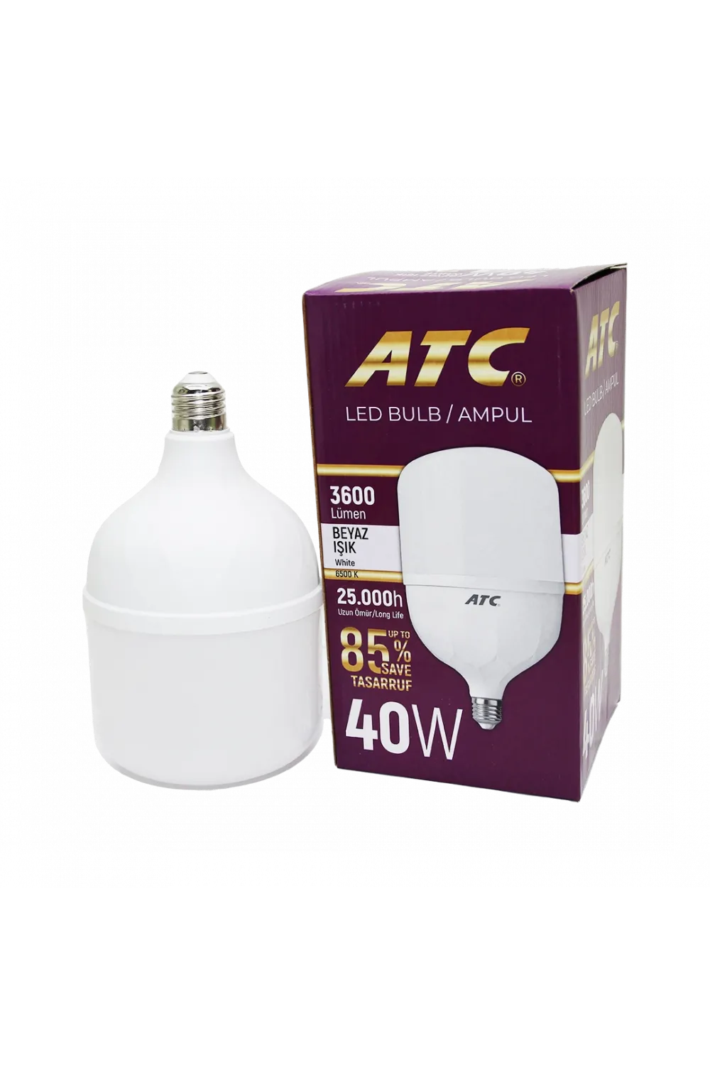 40w Torch Led Bulb Ampul Beyaz E27