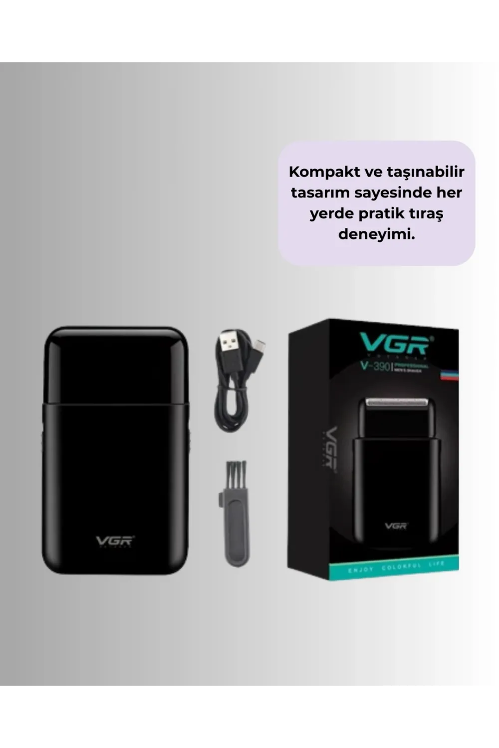 45 Dakika Çalışma Süreli Şarjlı Tıraş Makinesi | Abs Gövdeli