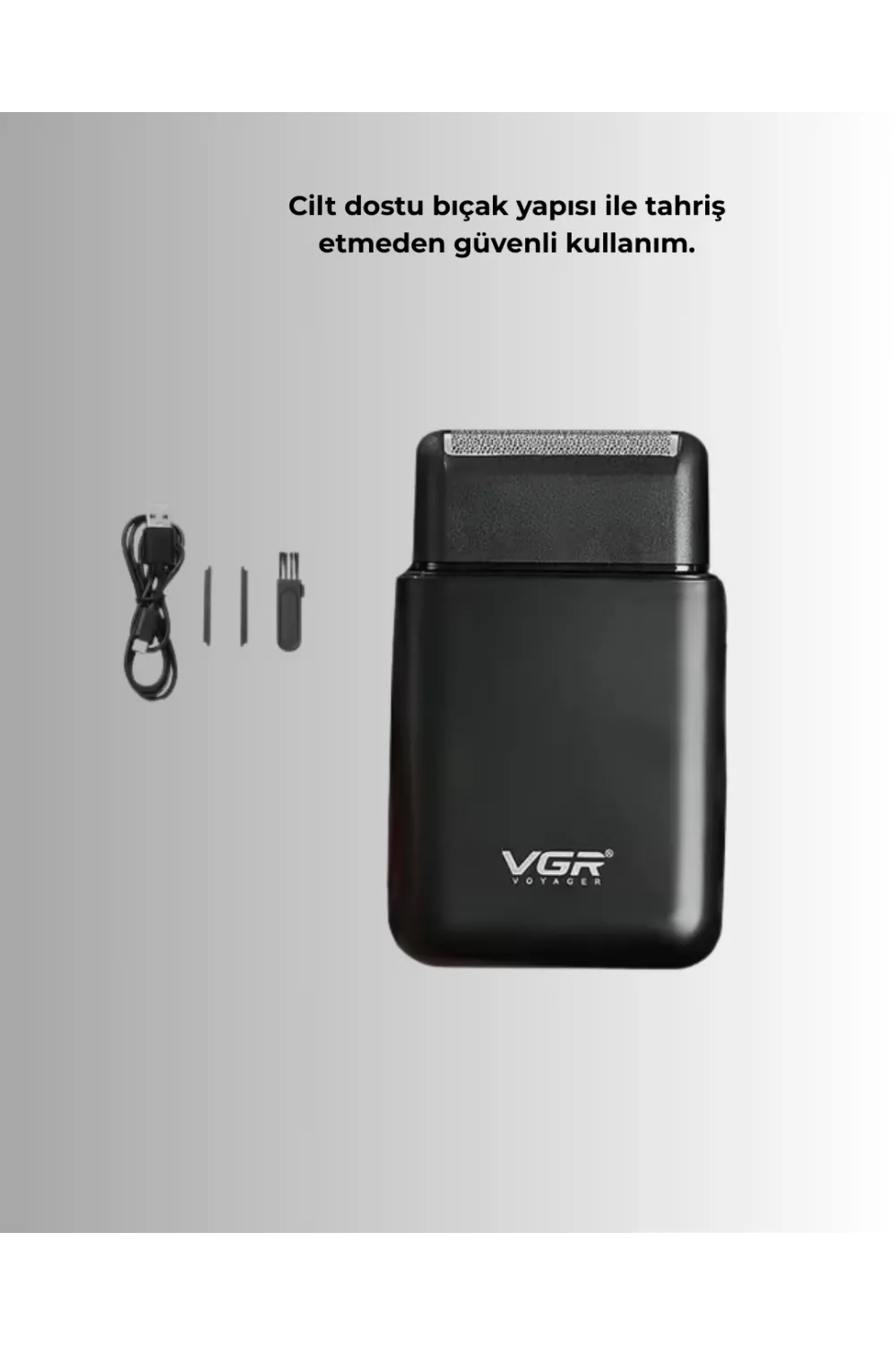 45 Dakika Çalışma Süreli Şarjlı Tıraş Makinesi | Abs Gövdeli