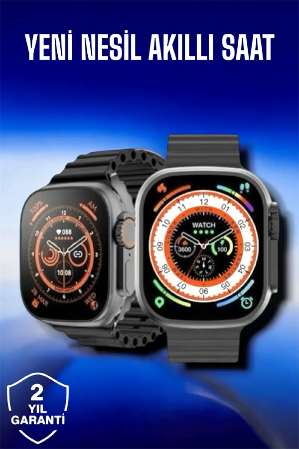 45 Mm Gri Kasa Ultra Akıllı Saat Sesli Görüşme, Sağlık Takibi, Suya Dayanıklı
