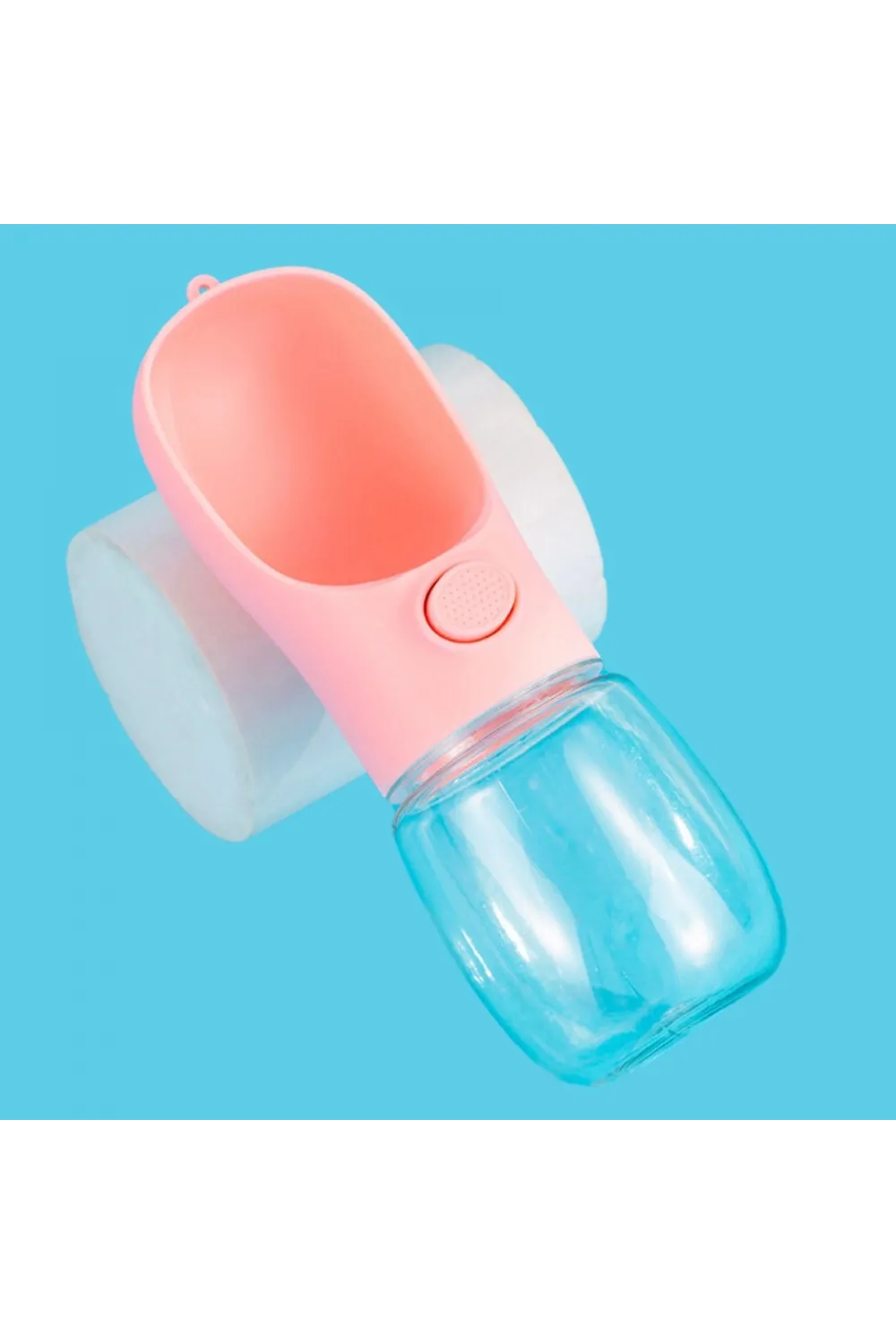 450 Ml Taşınabilir Butonlu Evcil Hayvan Suluğu