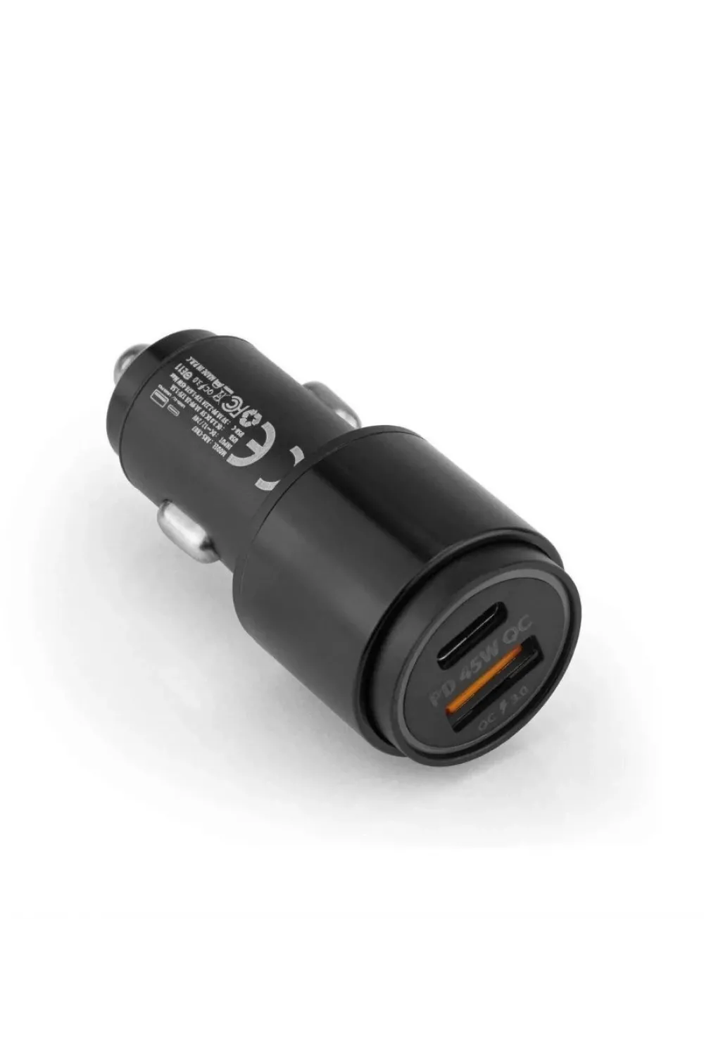 45W PD USB Oto Şarj Kafa Hızlı Şarj Çakmaklık Adaptörü, USBC ve USBA Çıkışlı, iPhone ve Android Uyumlu