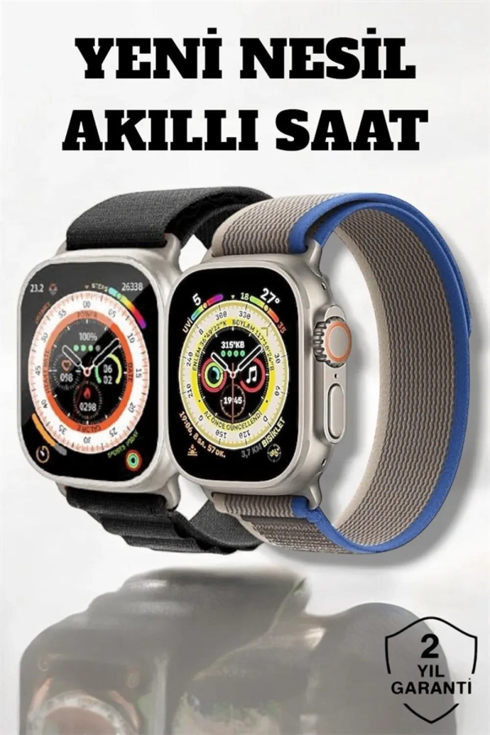 49mm Ekranlı, Kan Basıncı Ve Adımsayar Özellikli Bluetooth Akıllı Saat