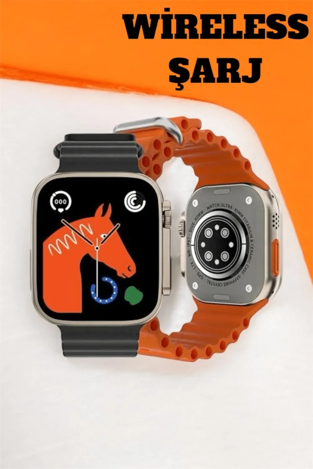 49mm Ekranlı, Kan Basıncı Ve Adımsayar Özellikli Bluetooth Akıllı Saat
