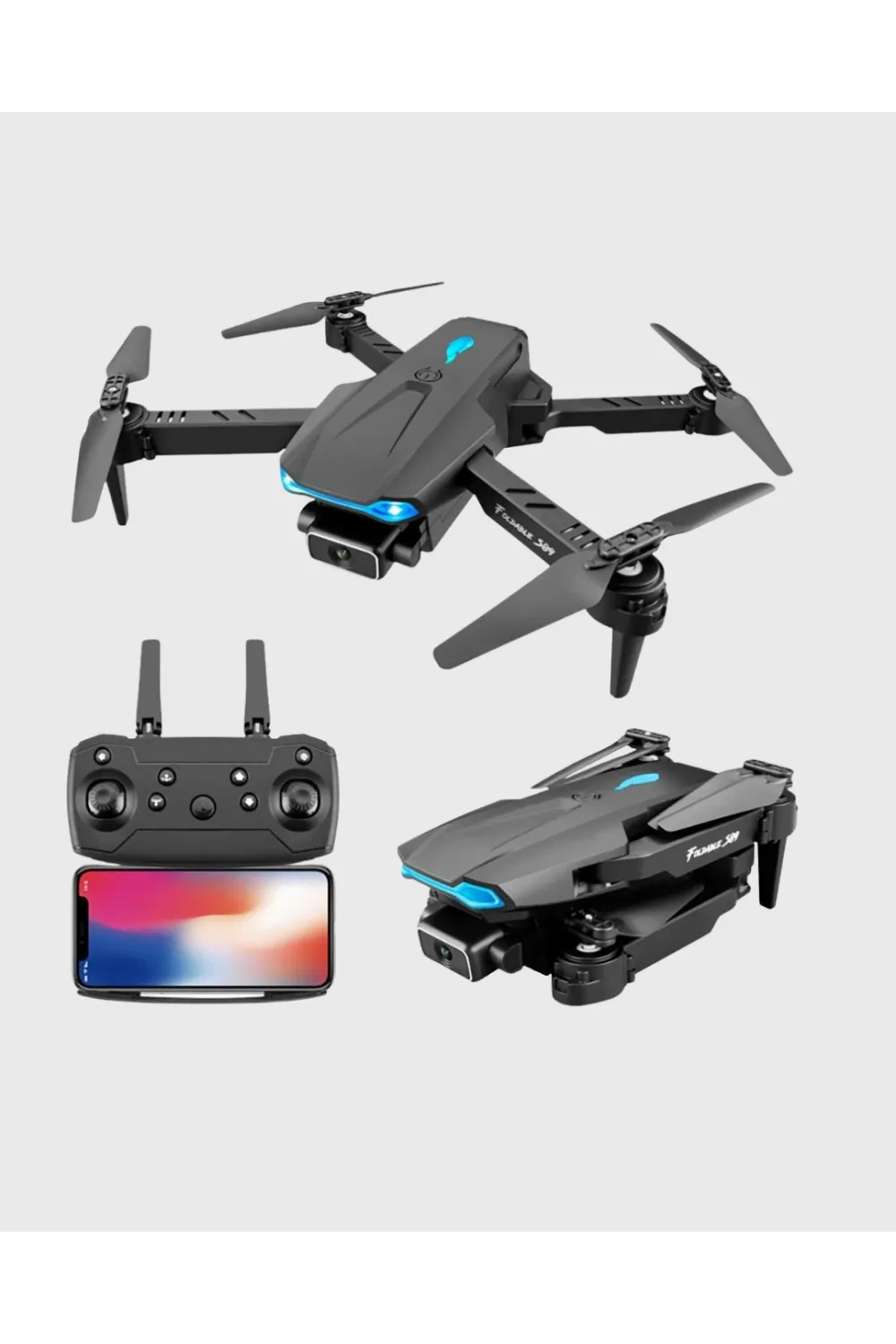 4k Kamera Özellikli Katlanabilir Drone Wi-fi Ve Yükseklik Sabitlemeli