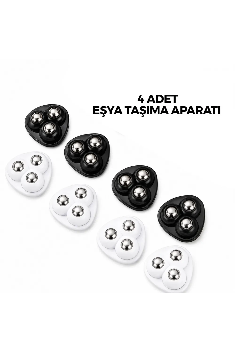 4pcs 3 Bilya Tekerlekli Poşetli Mobilya Eşya Taşıma Aparatı 360°