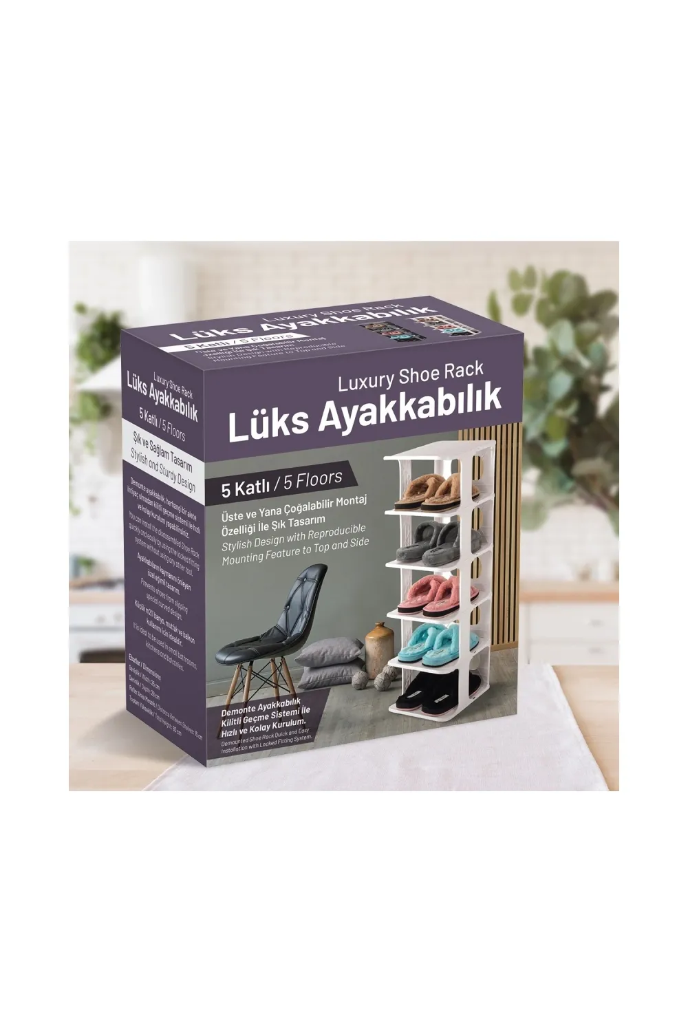 5 Katlı Pratik Ayakkabılık - Ayakkabı Rafı