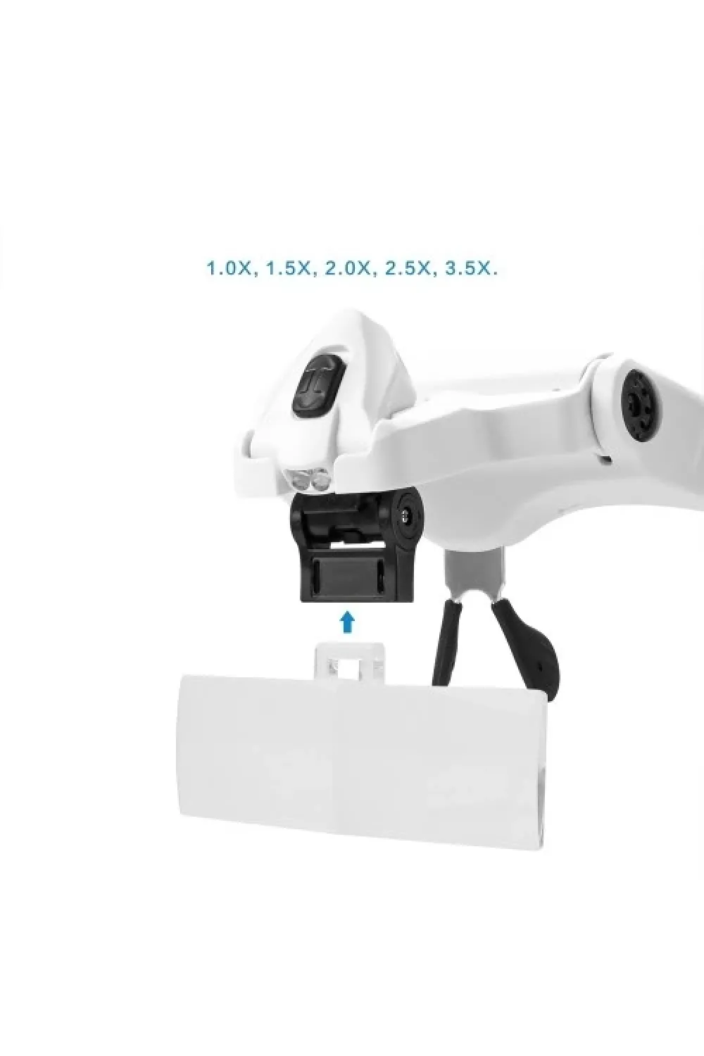 Nikula5 Lens 1.0x3.5x, 2led Işıklı  Ile Ayarlanabilir Gözlük Büyüteç9892B2