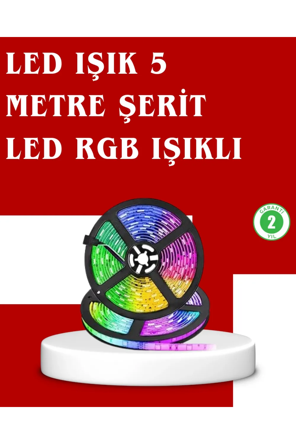 5 Metre Kumandalı Rgb Şerit Led Aydınlatma