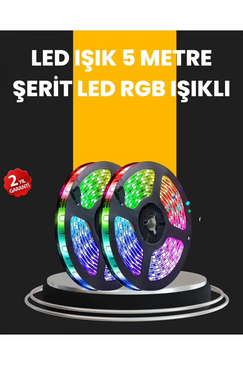 5 Metre Kumandalı Su Geçirmez Şerit Led