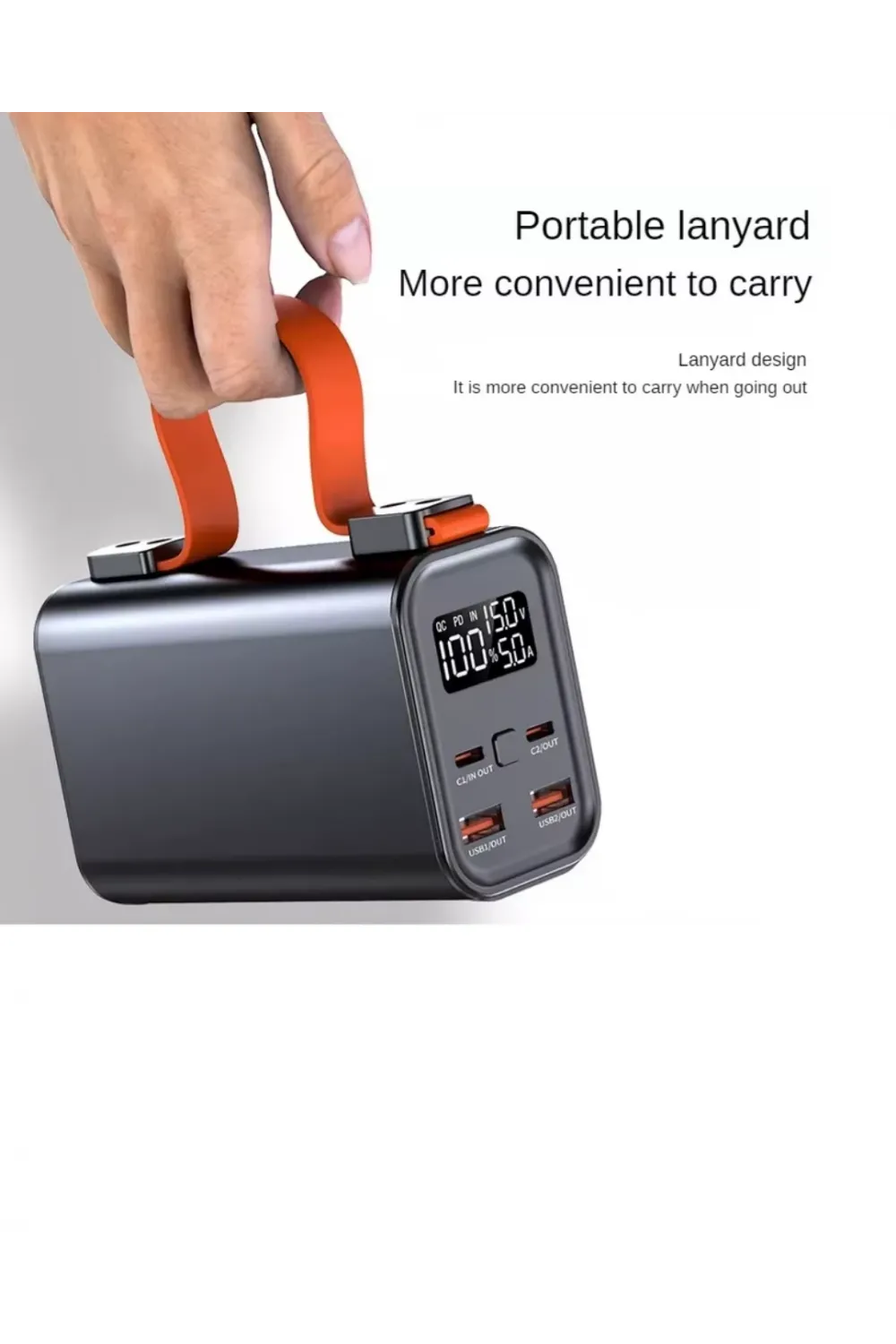 50000mah Yüksek Kapasiteli Power Bank Çoklu Çıkışlı Fast Charge