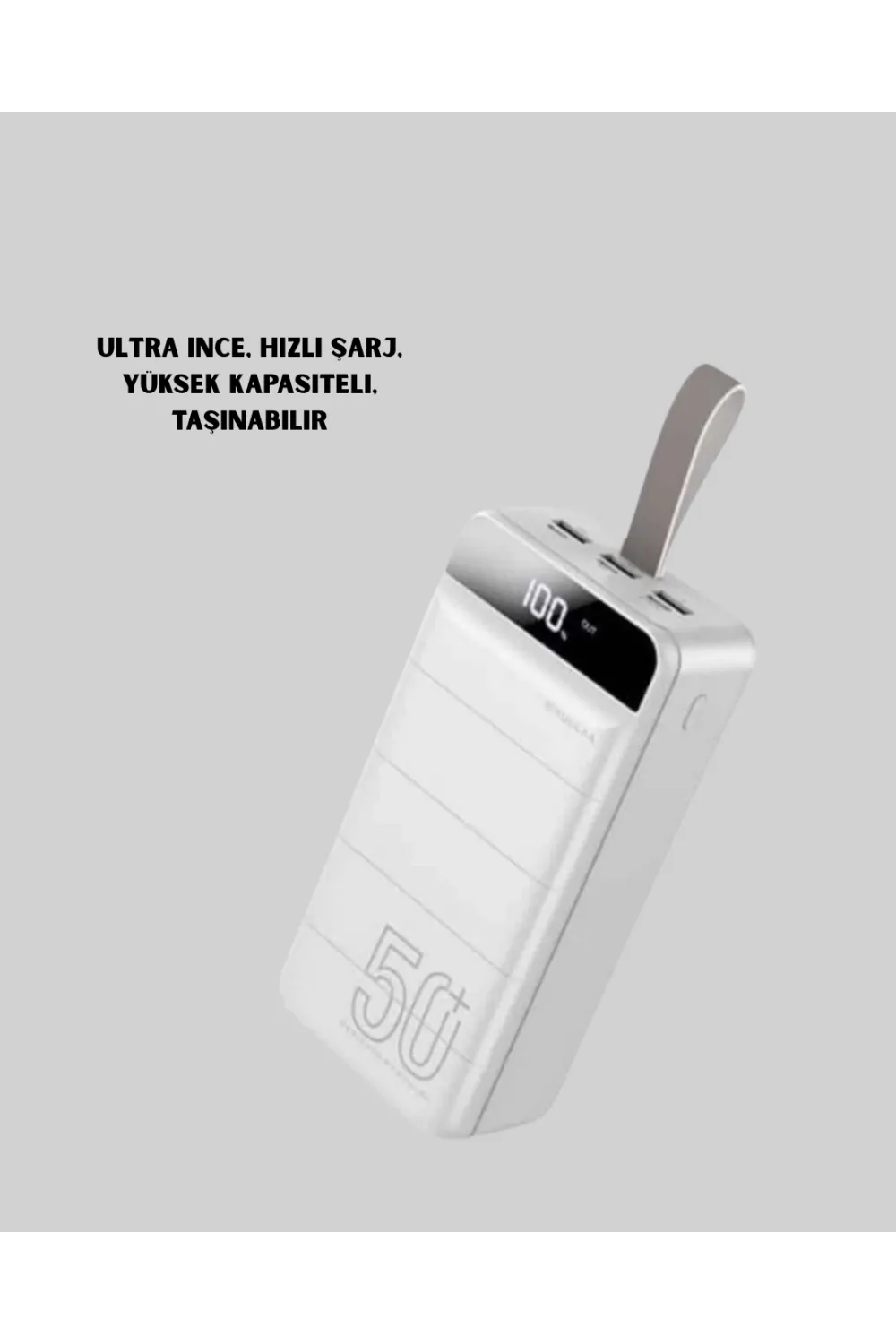 50000mah Yüksek Kapasiteli Powerbank Hızlı Şarj Ve Led Ekranlı