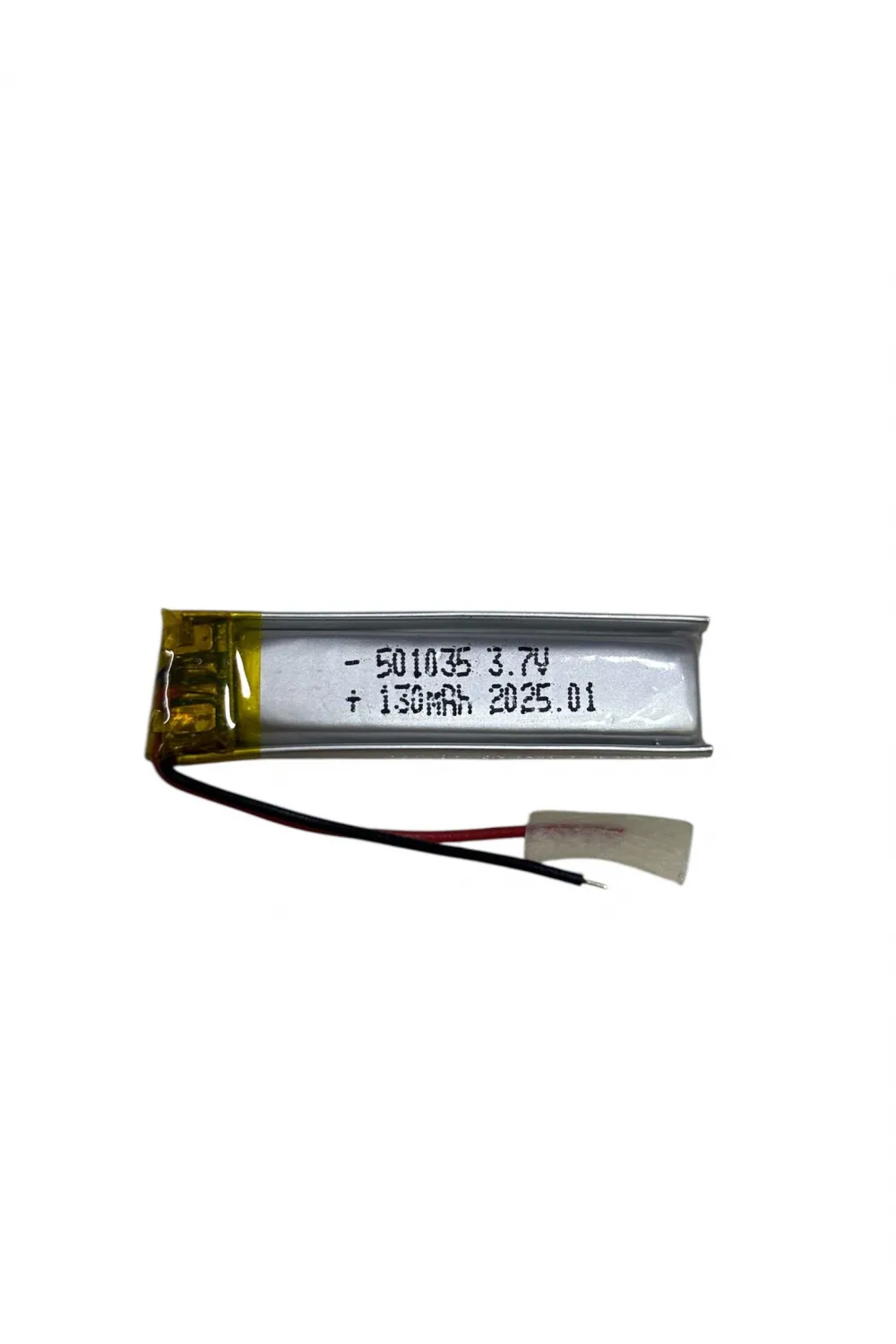 501035 3.7V 130mAh Li-Polymer Pil (Devreli/1.5A)