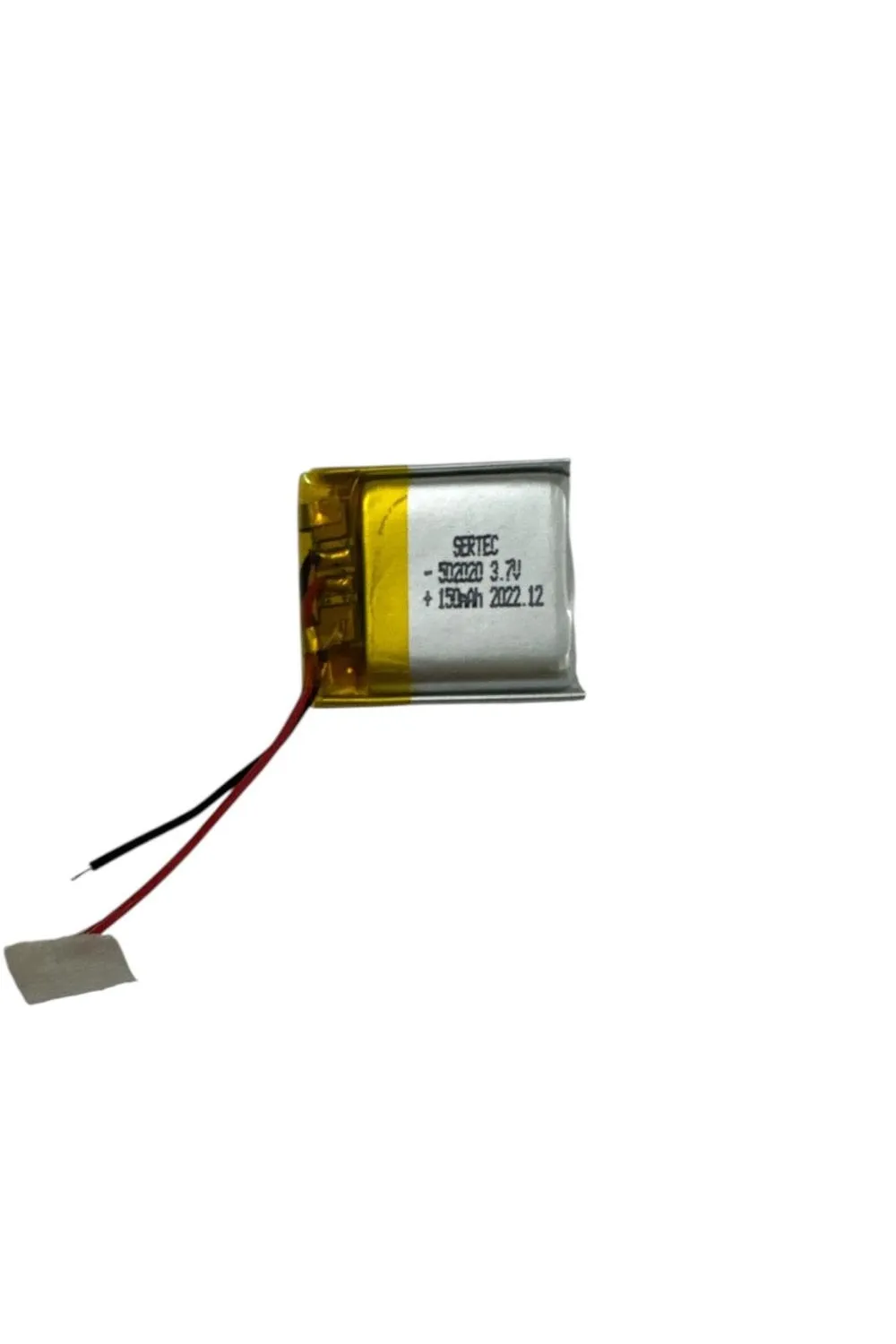 502020 3.7V 150mAh Li-Polymer Pil Devreli/1.5A