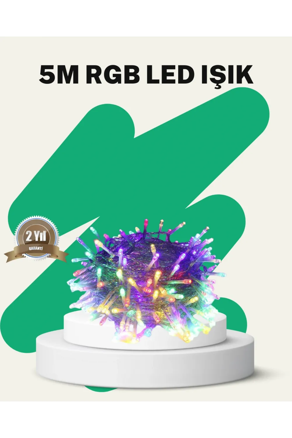 50’li Led Şeffaf Kablolu 5 M Aydınlatma Işık Süsleme Led
