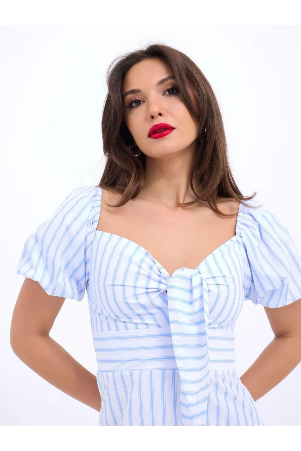 5948 ELBİSE-LOS ANGELES ÇİZGİLİ