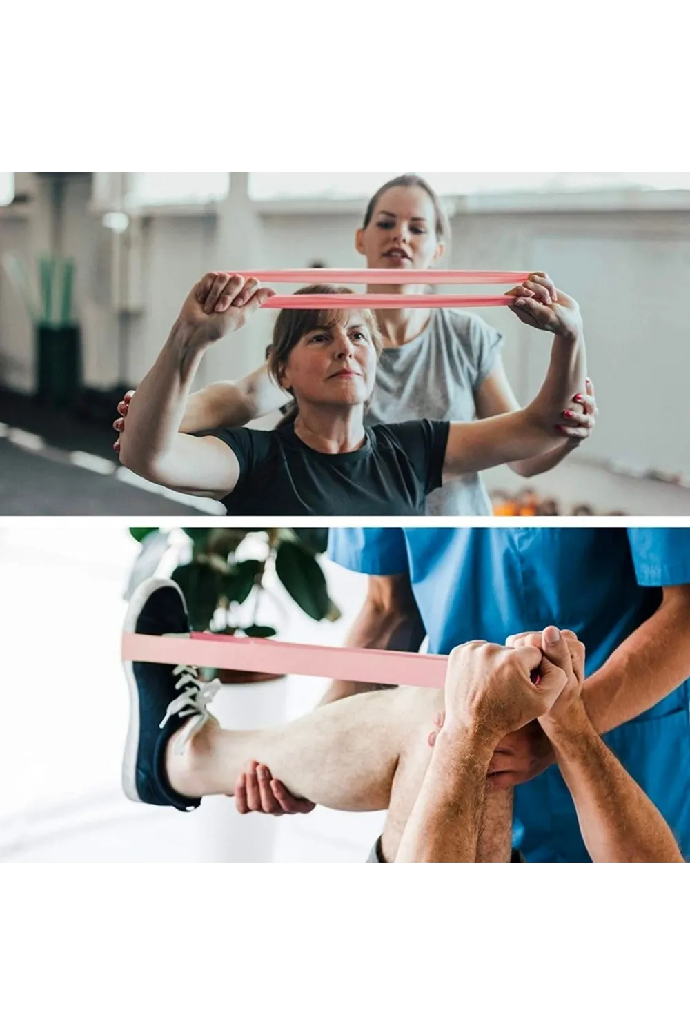 5li Egzersiz Direnç Bant Seti Pilates Crossfit Ekipmanları