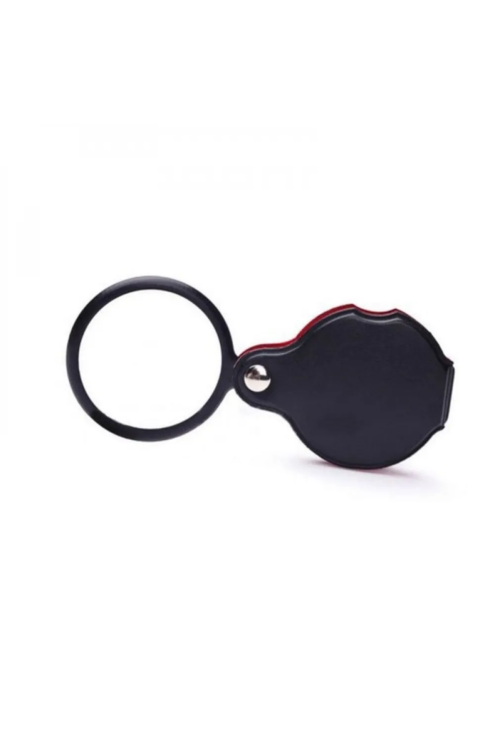 5X 60Mm Cam Optik Lens Katlabilir Deri Kaplamalı Cep Büyüteç Xx1051