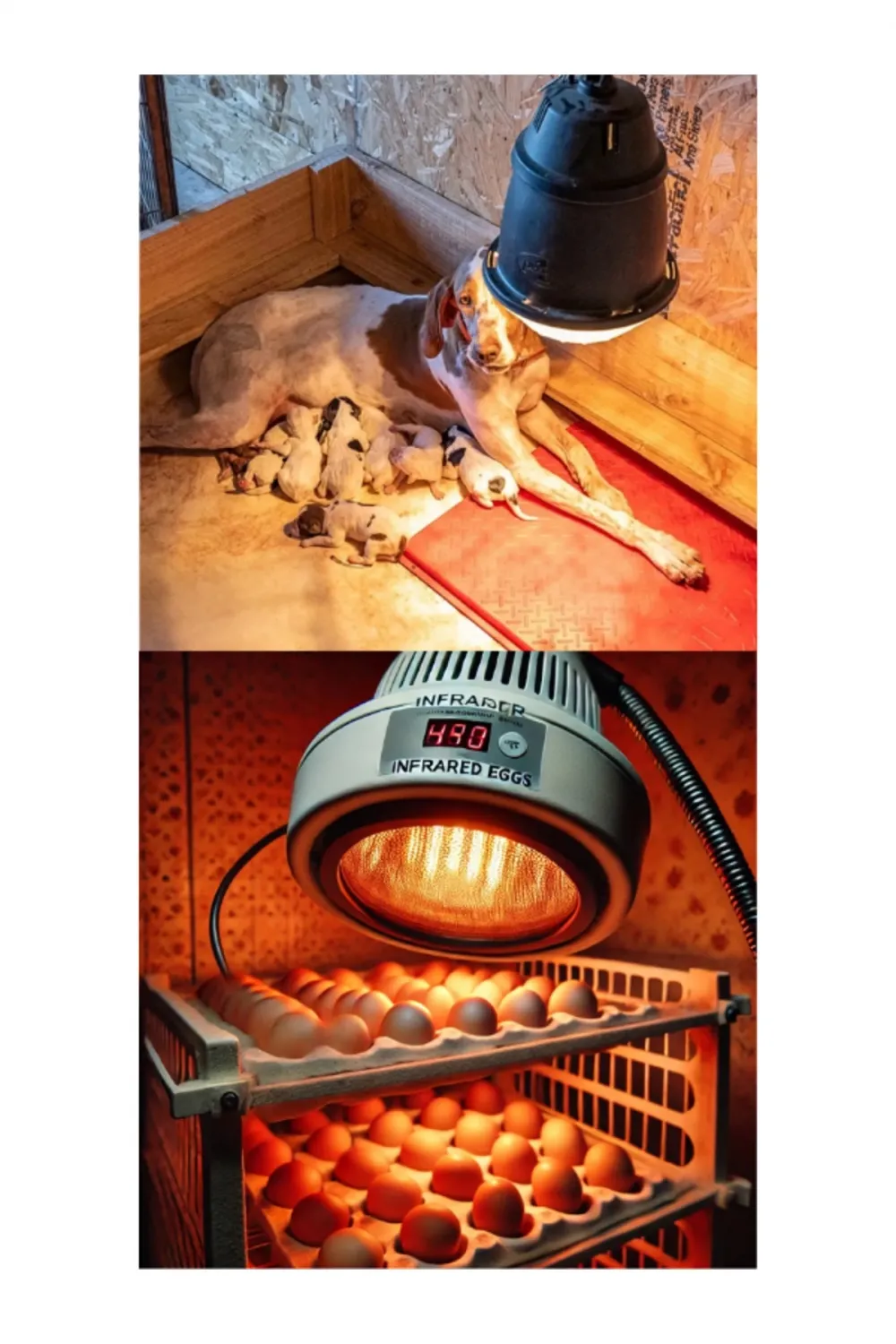 (6 Adet) 250W Kızılötesi Isıtıcılı Hayvan Isıtma ve Kuluçka Lambası (Kırmızı Işık) E27 (Kalın Duy)