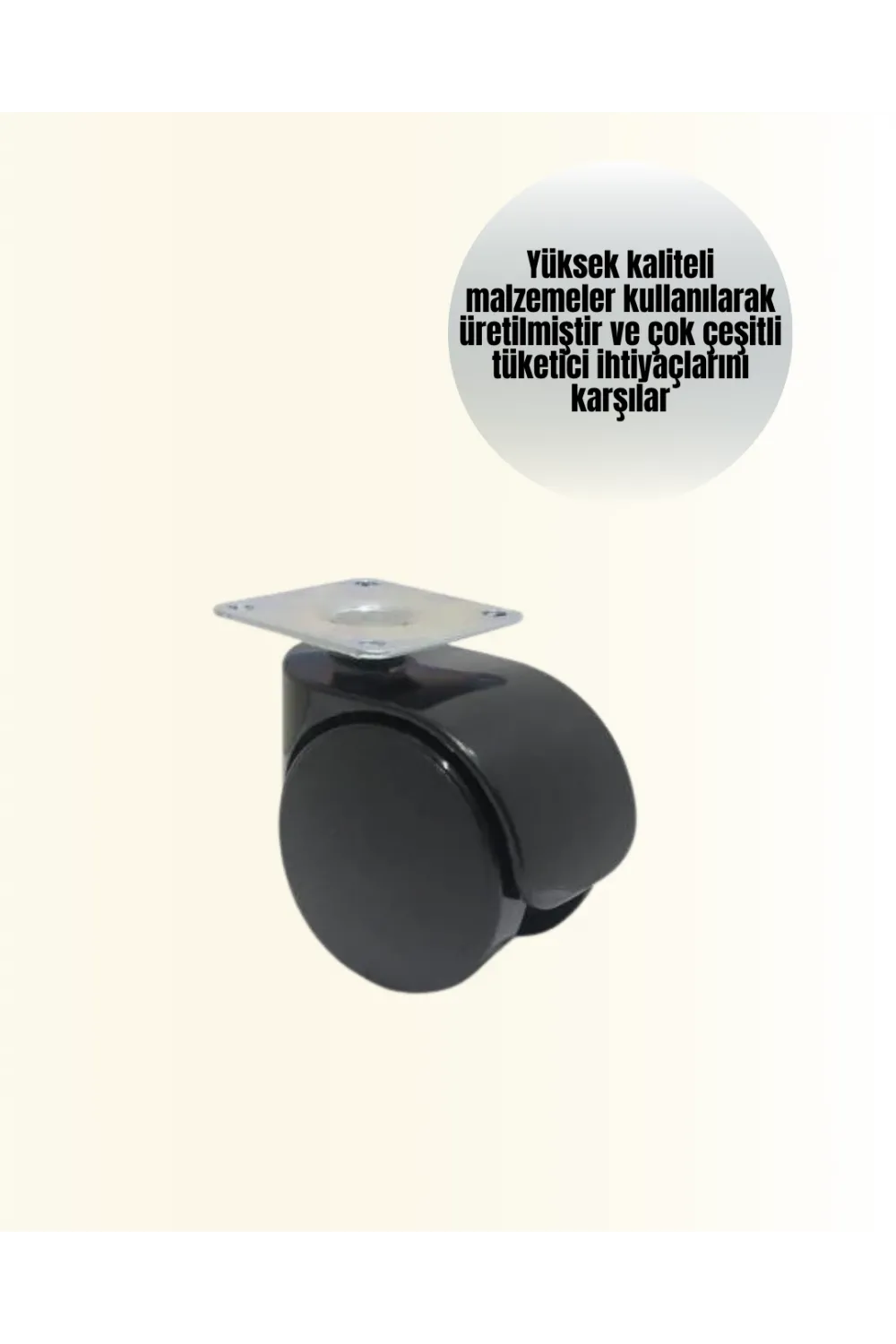 6 Cm Kilitsiz Masa Ayağı Tekerleği 4’lü Set Çok Amaçlı