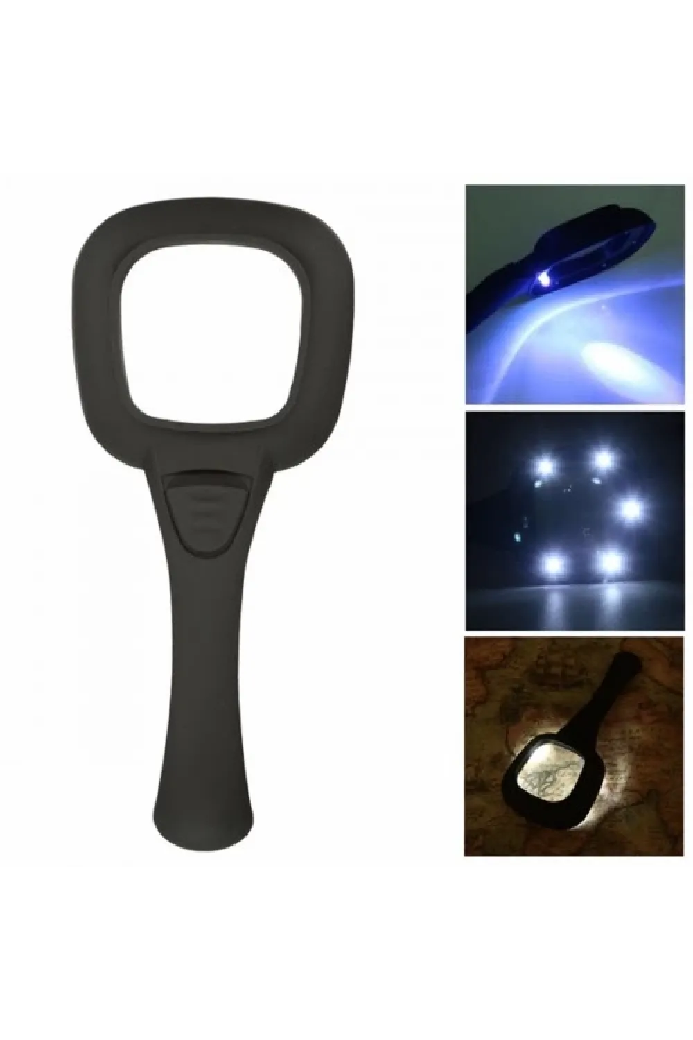 6 Ledli Ve Mor Işıklı Büyüteç 60mm