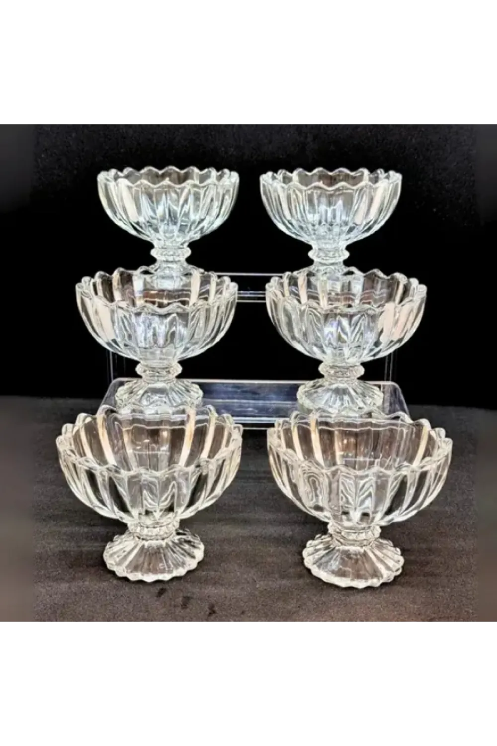 6lı Kristal Çerezlik Seti