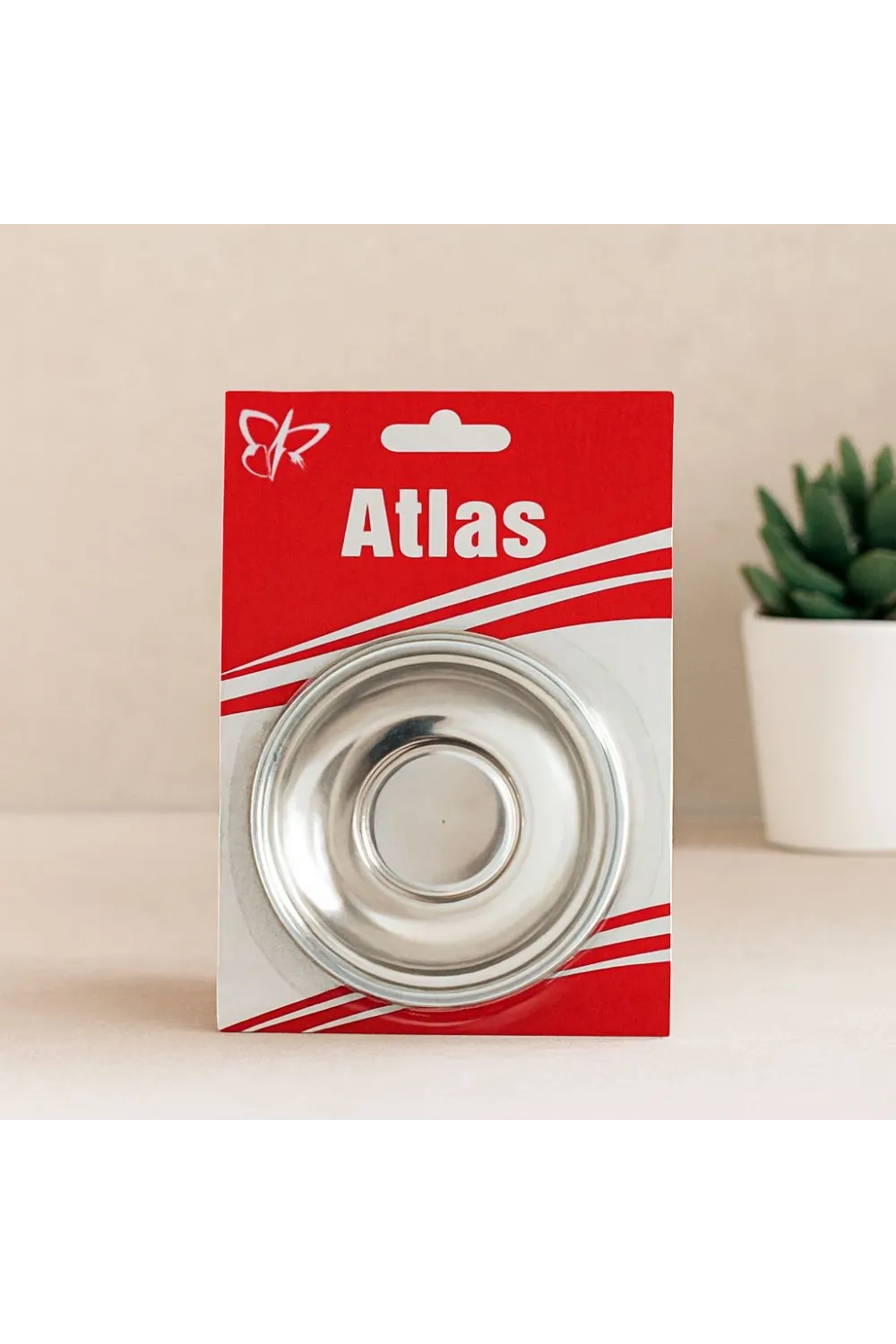 6lı Metal Çay Tabağı Seti