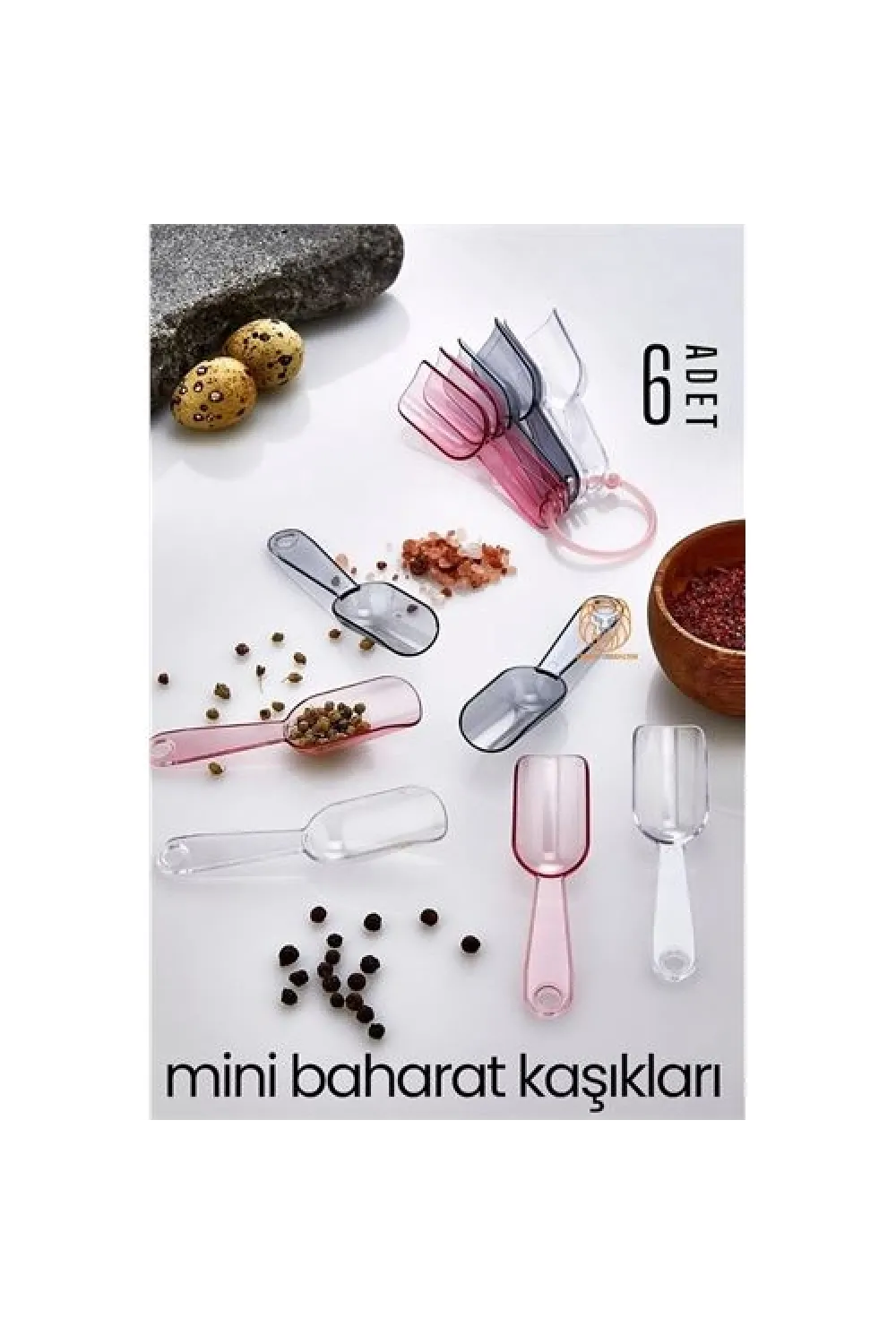 6 lı Şeffaf Baharat Kaşığı Camino Design 717505