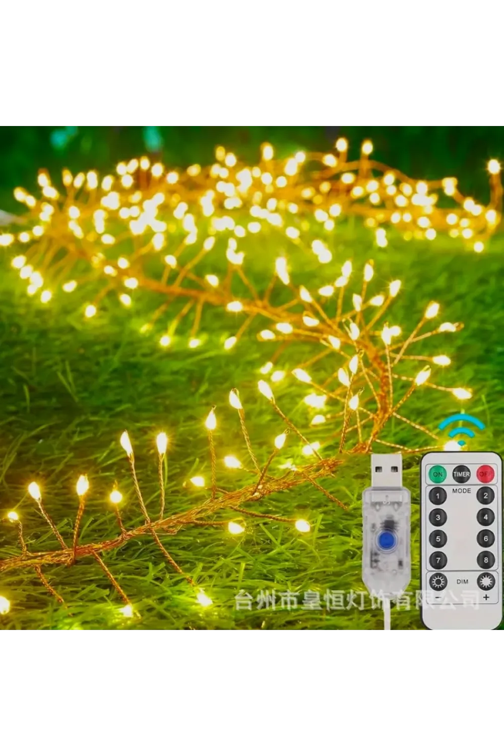 6 M 200 Led Gün Işığı Uzaktan Kumandalı 8 Modlu Usb li
