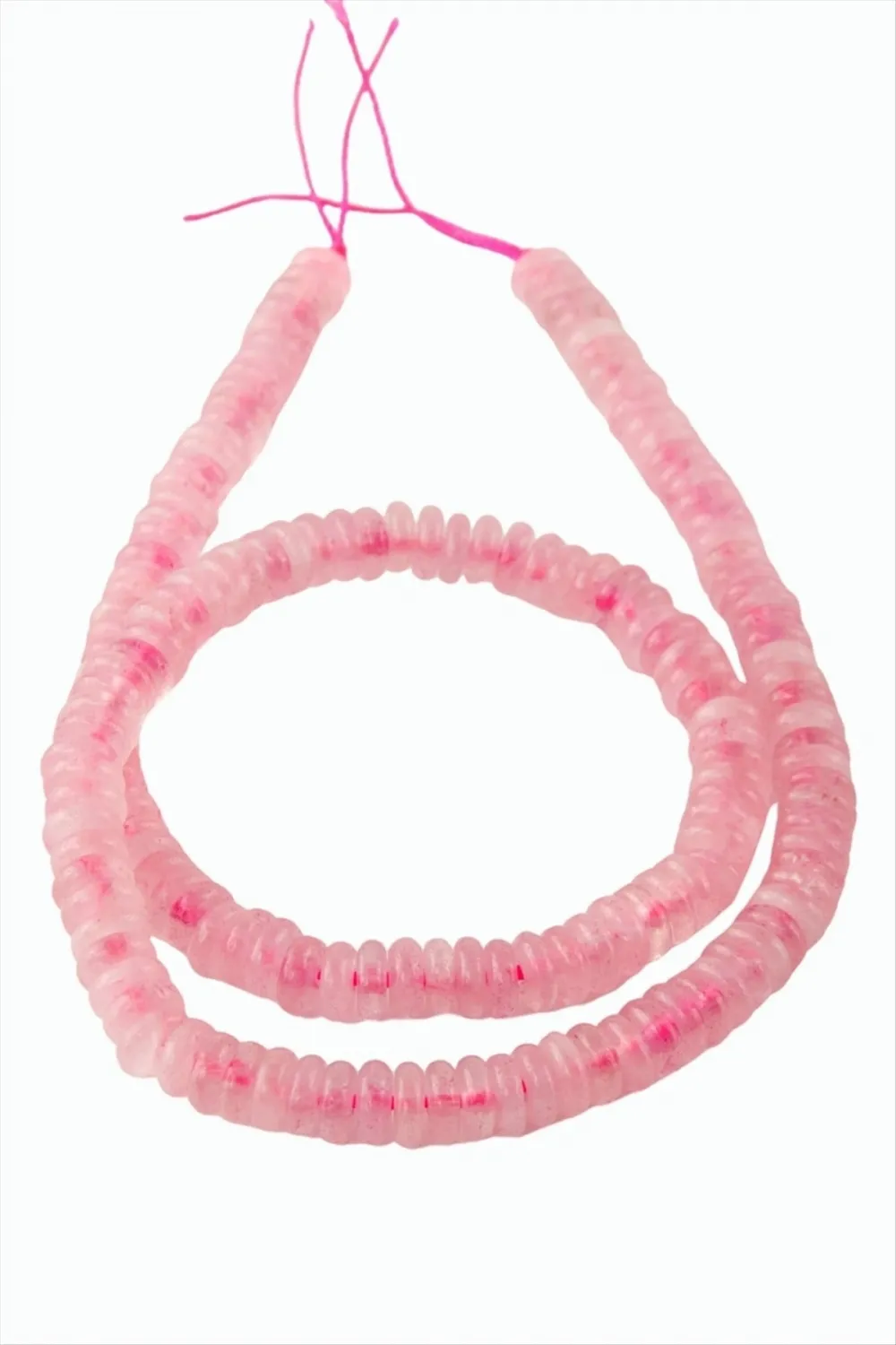 6 mm Rondela Pembe Kuvars Taşı