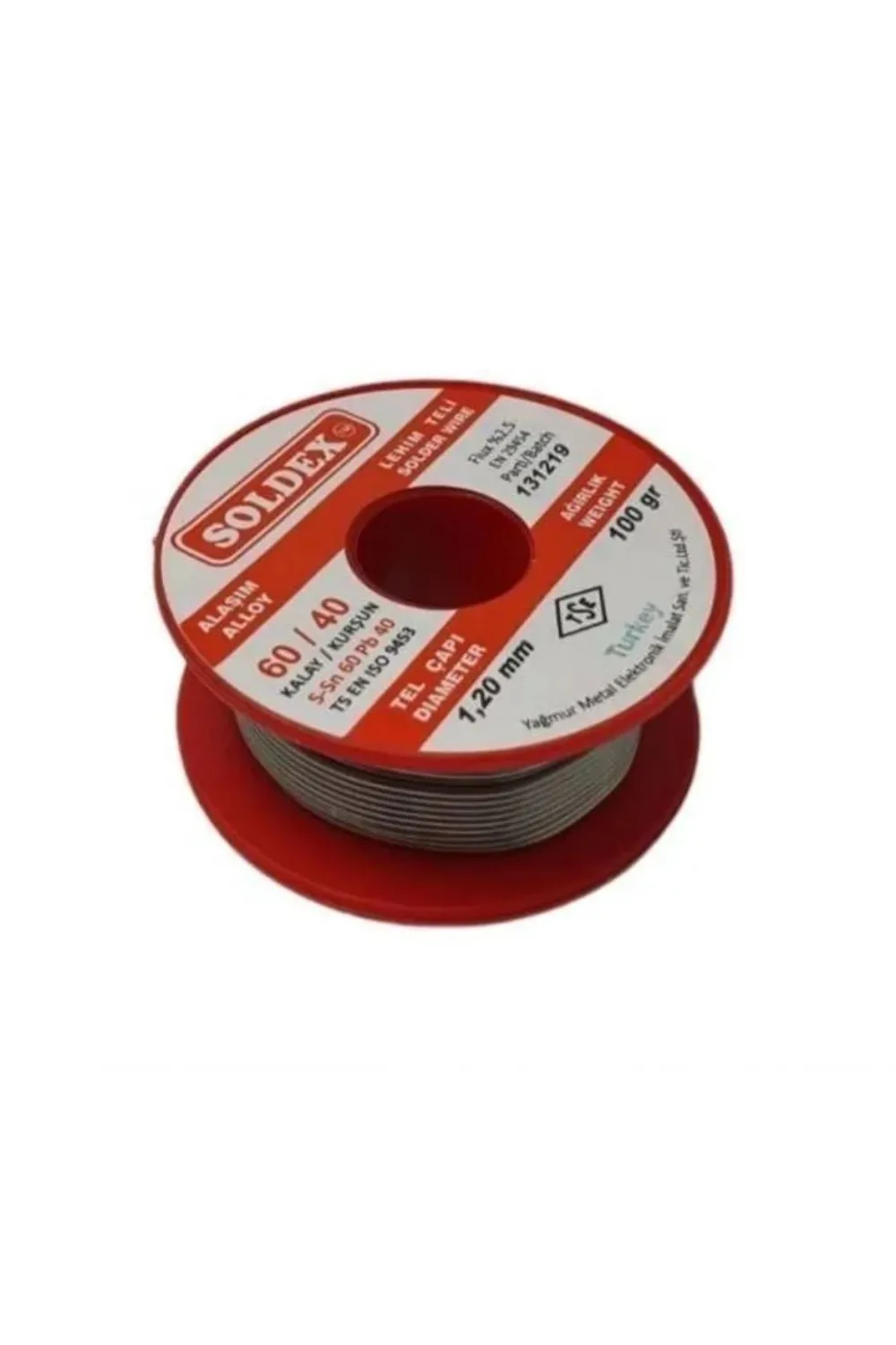 60/40 Lehim Teli 100 Gr 1.20 Mm (sn:60 / Pb:40)