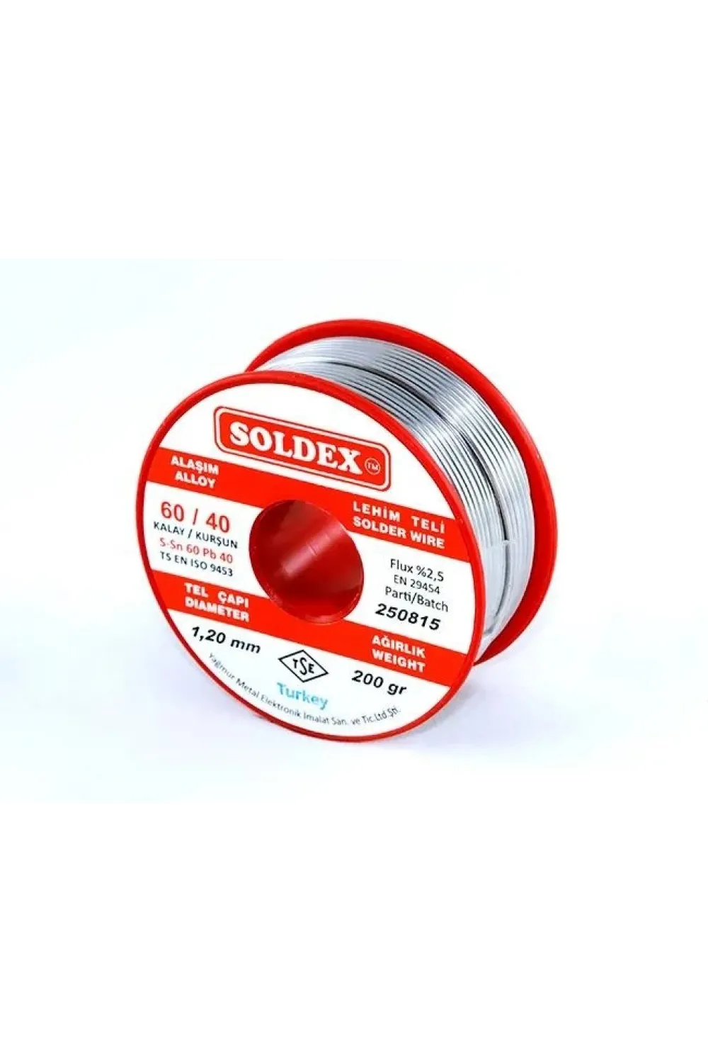 60-40 Lehim Teli 200 Gr 1 Mm - Sn:60 / Pb:40