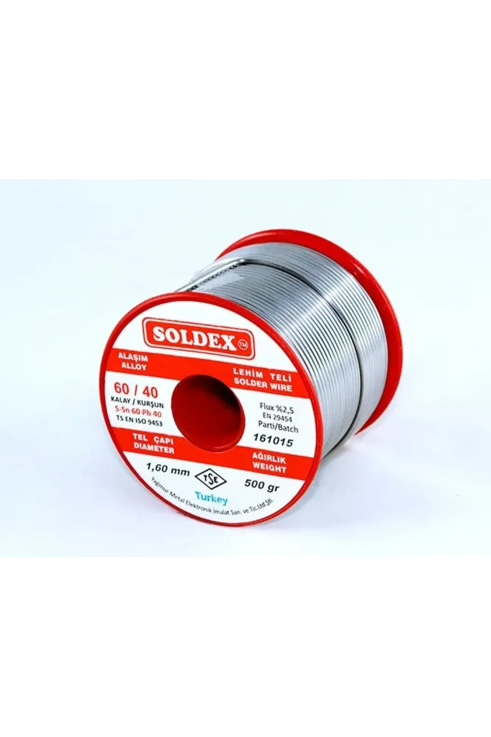 60-40 Lehim Teli 500 Gr 1.6 Mm - Sn:60 / Pb:40
