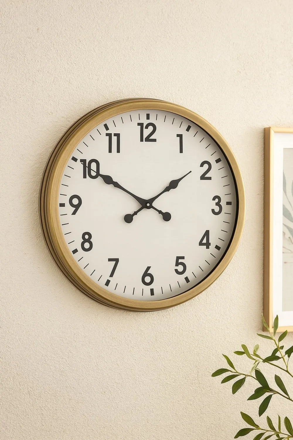 60 cm Eskitme Metal Standart Duvar Saati